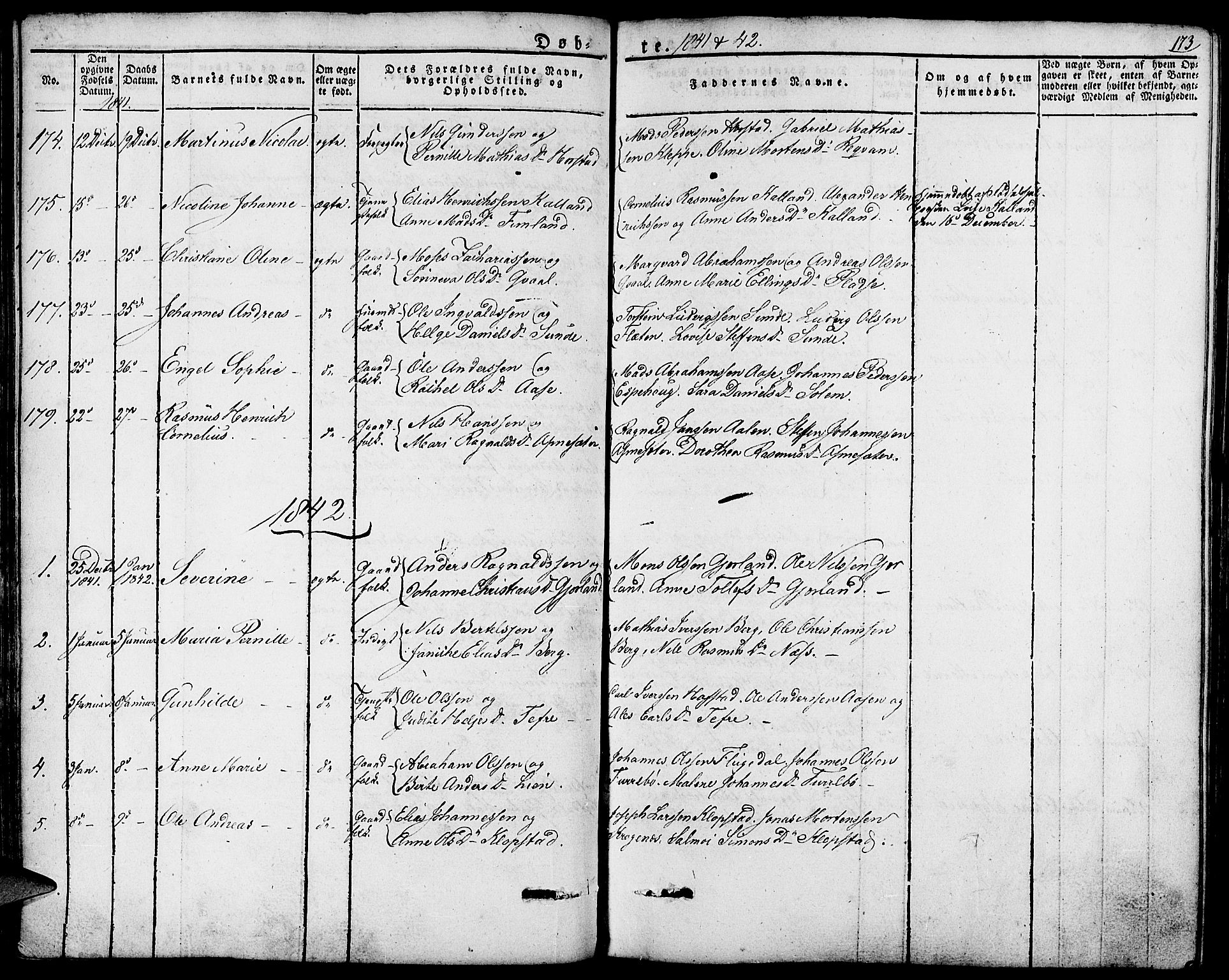 Førde sokneprestembete, SAB/A-79901/H/Haa/Haaa/L0006: Parish register (official) no. A 6, 1821-1842, p. 173