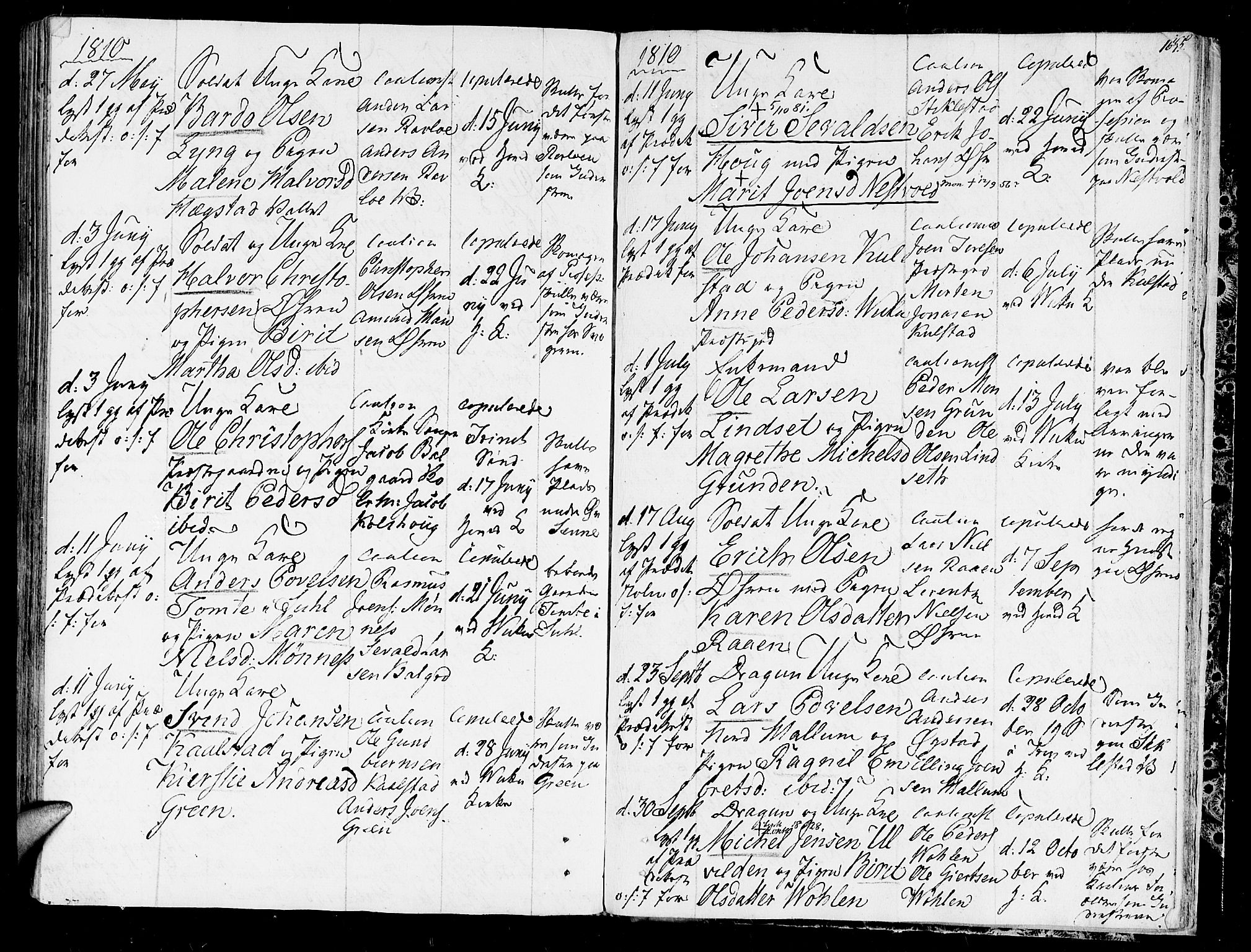 Ministerialprotokoller, klokkerbøker og fødselsregistre - Nord-Trøndelag, AV/SAT-A-1458/723/L0233: Parish register (official) no. 723A04, 1805-1816, p. 164