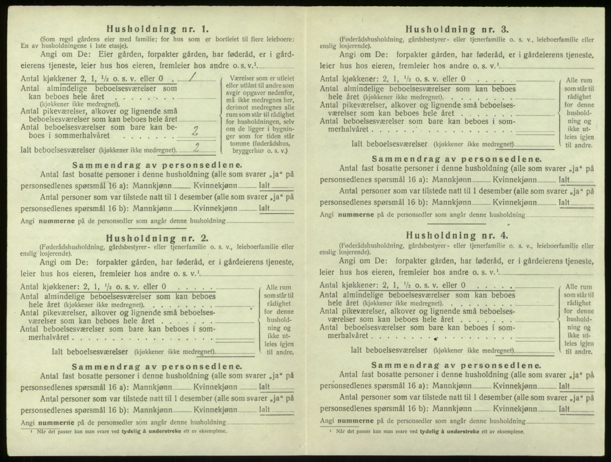 SAB, 1920 census for Hamre, 1920, p. 113