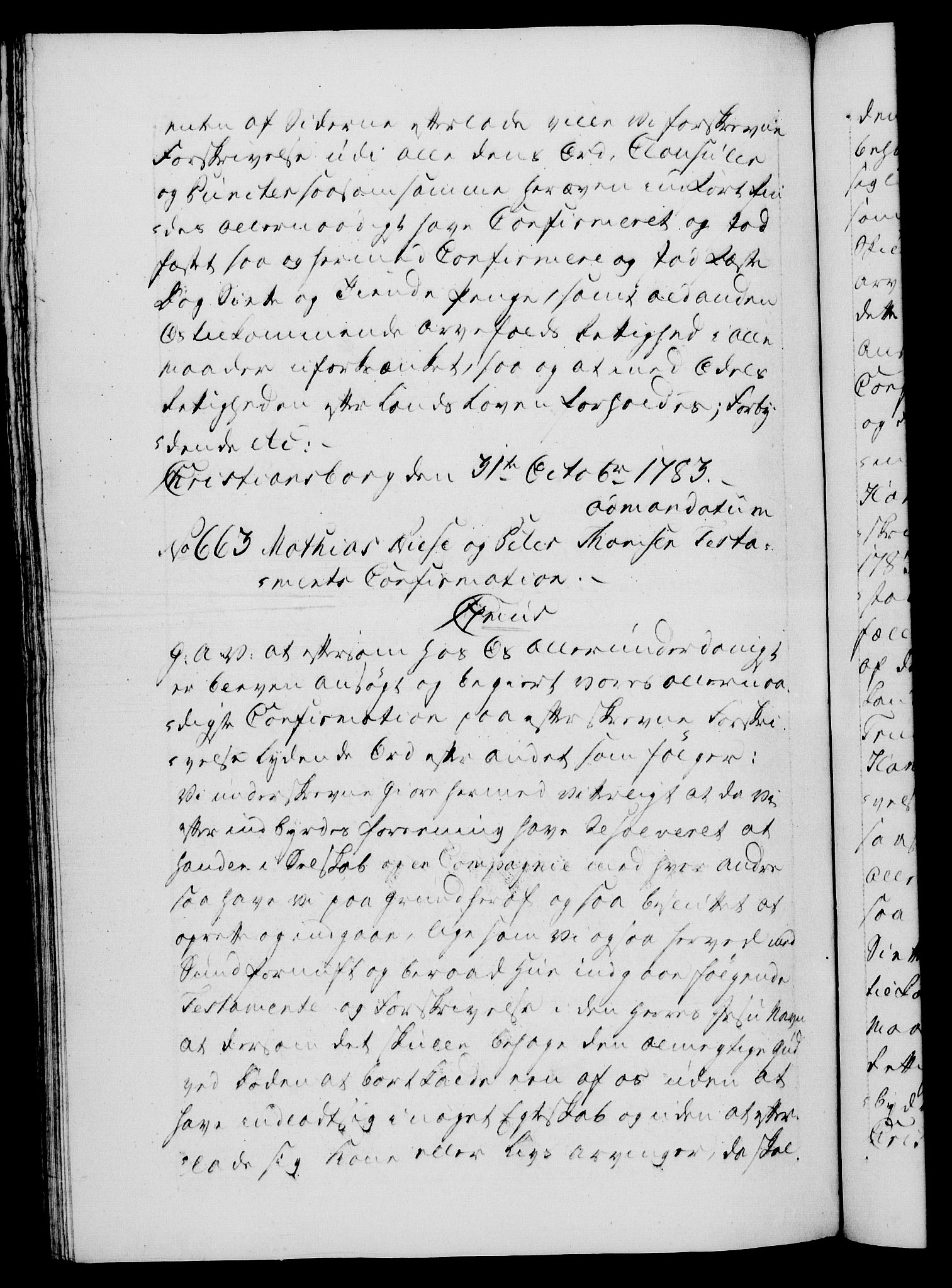 Danske Kanselli 1572-1799, RA/EA-3023/F/Fc/Fca/Fcaa/L0049: Norske registre, 1782-1783, p. 733b