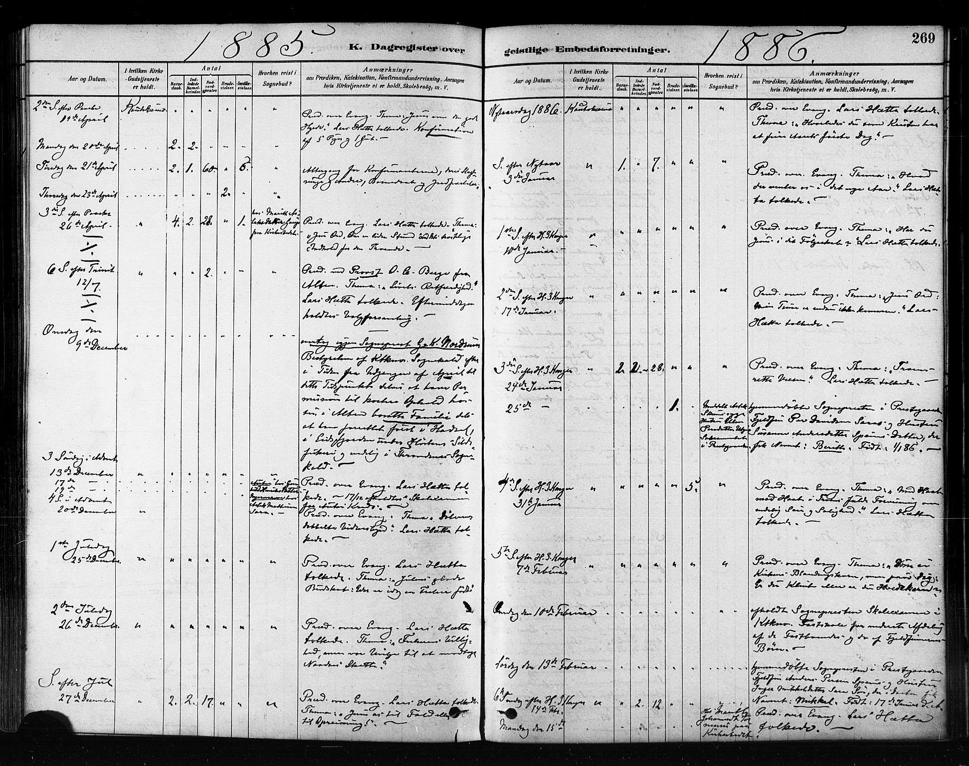 Kautokeino sokneprestembete, AV/SATØ-S-1340/H/Ha/L0004.kirke: Parish register (official) no. 4, 1877-1896, p. 269