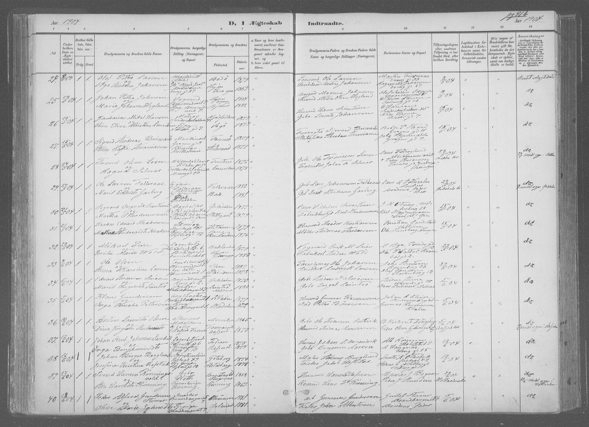 Ministerialprotokoller, klokkerbøker og fødselsregistre - Sør-Trøndelag, SAT/A-1456/601/L0064: Parish register (official) no. 601A31, 1891-1911, p. 91b