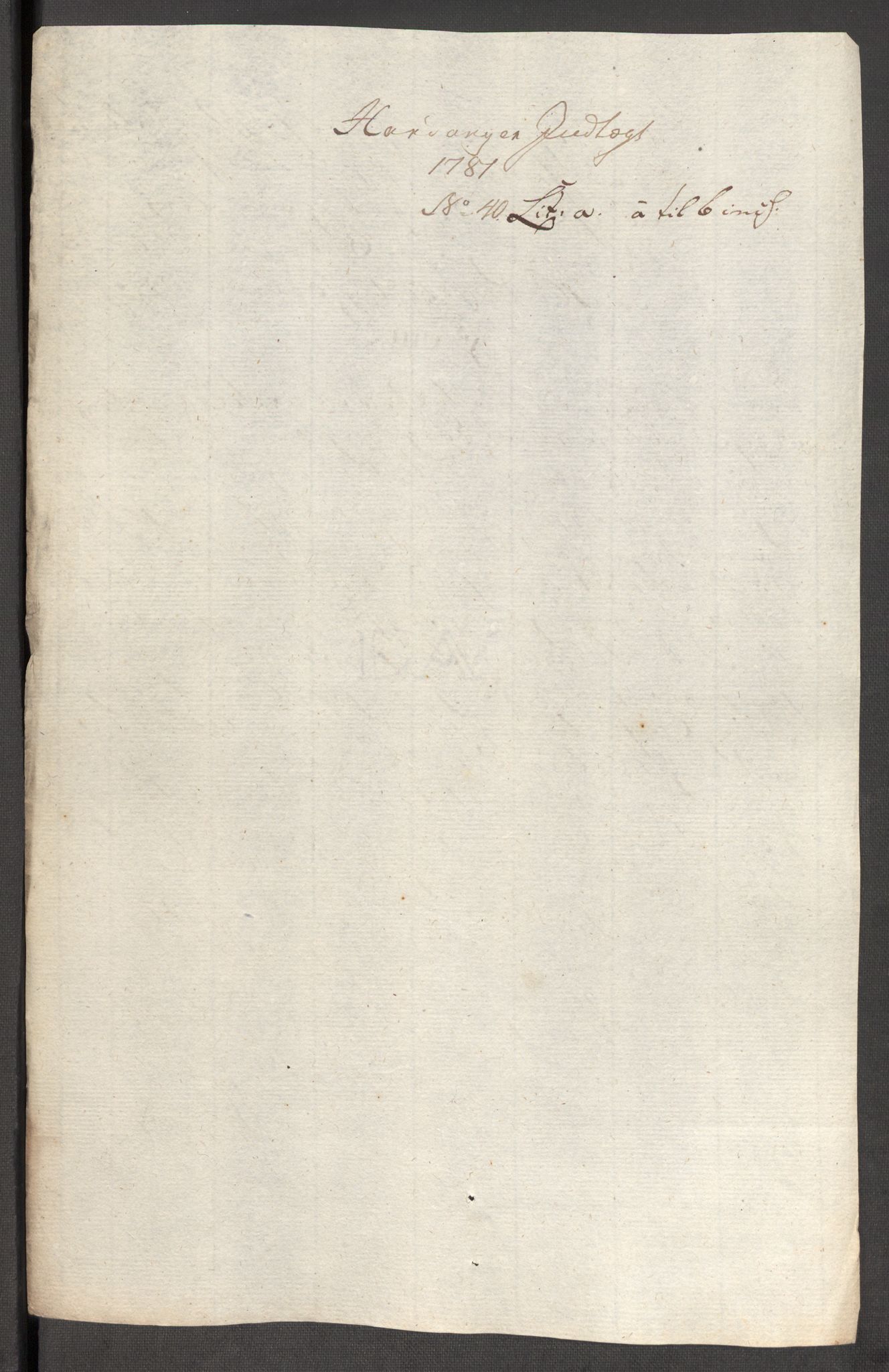 Rentekammeret inntil 1814, Reviderte regnskaper, Fogderegnskap, RA/EA-4092/R48/L3097: Fogderegnskap Sunnhordland og Hardanger, 1781, p. 272