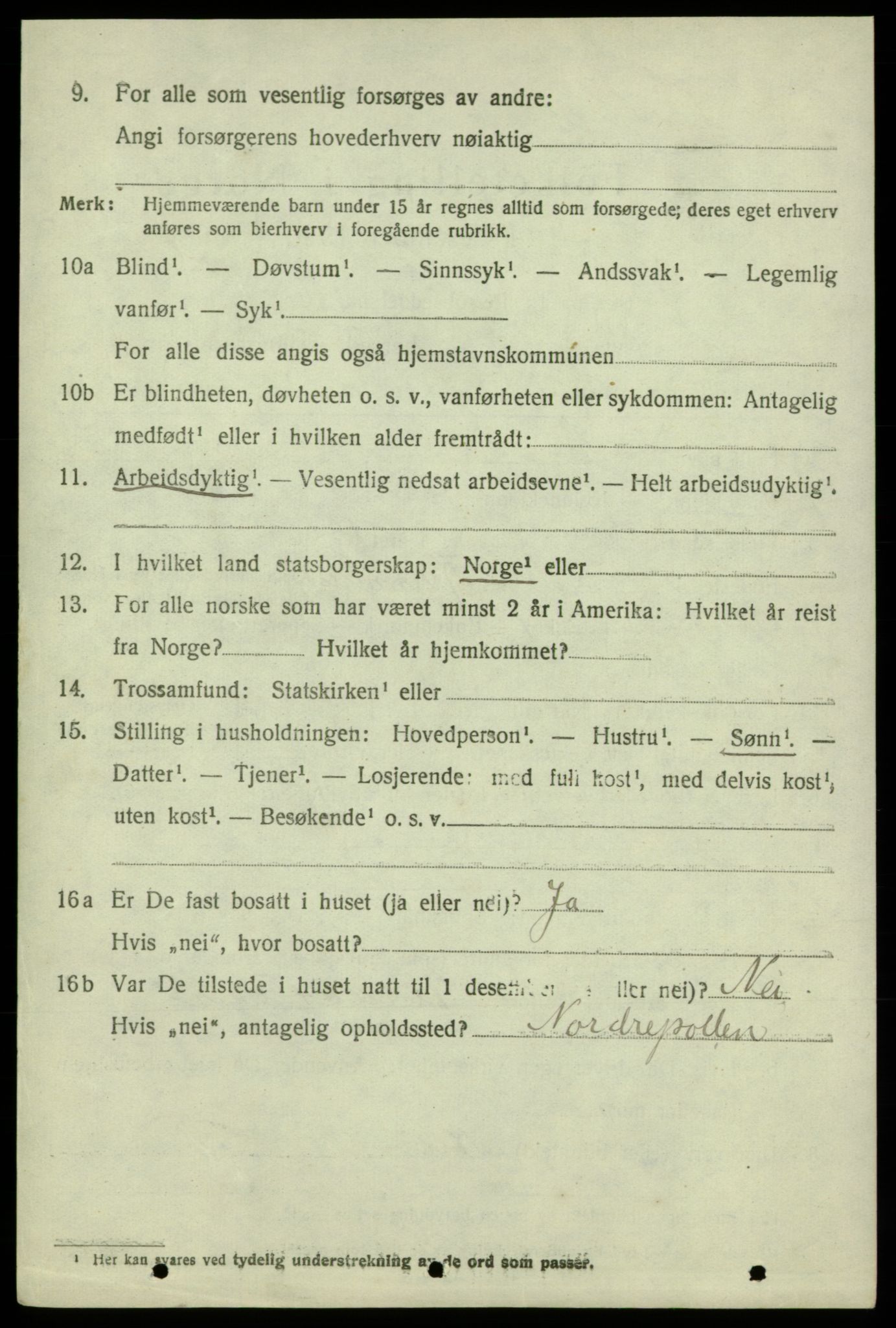 SAB, 1920 census for Kvinnherad, 1920, p. 6581