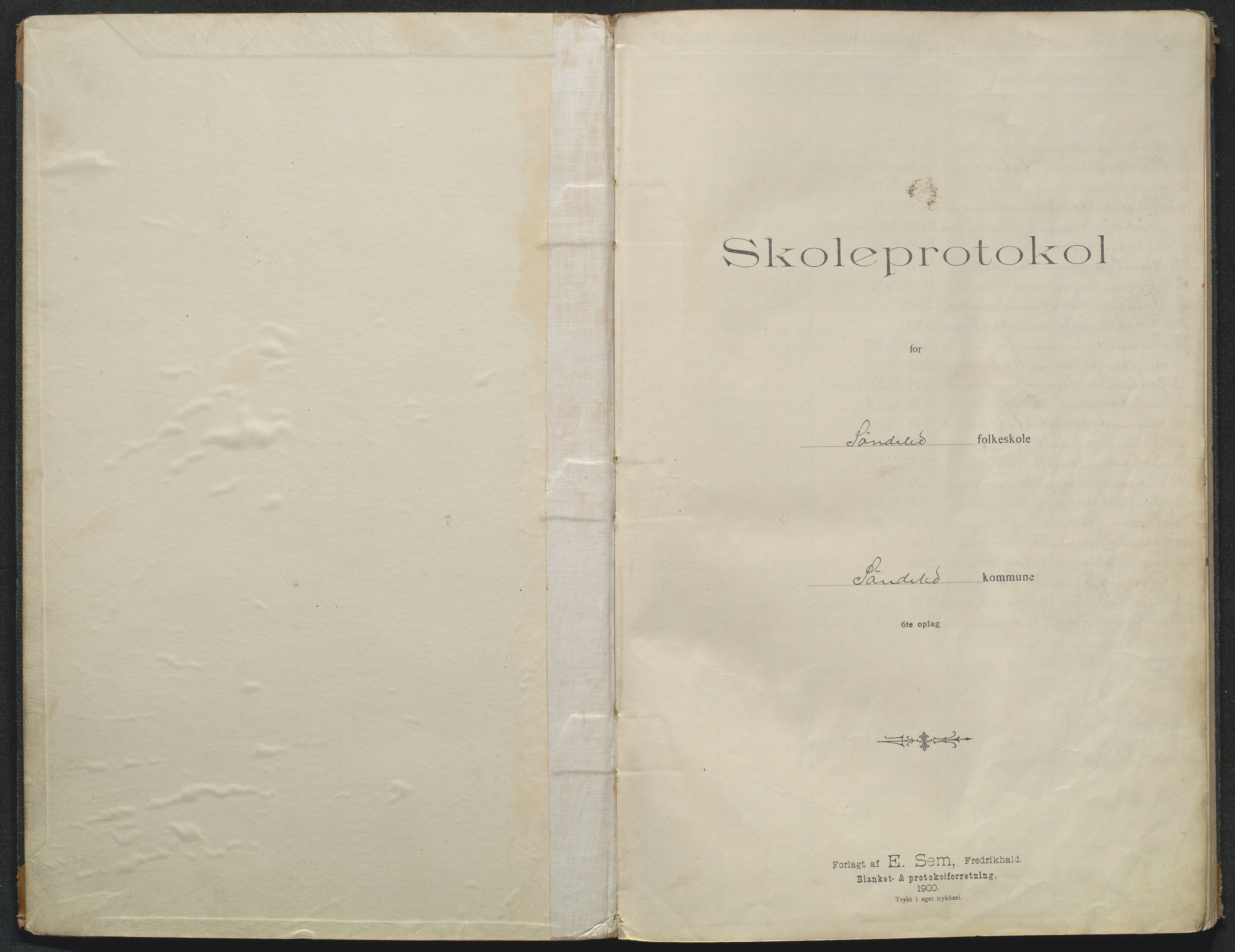 Søndeled kommune, AAKS/KA0913-PK/1/05/05f/L0008: Skoleprotokoll, 1901-1919