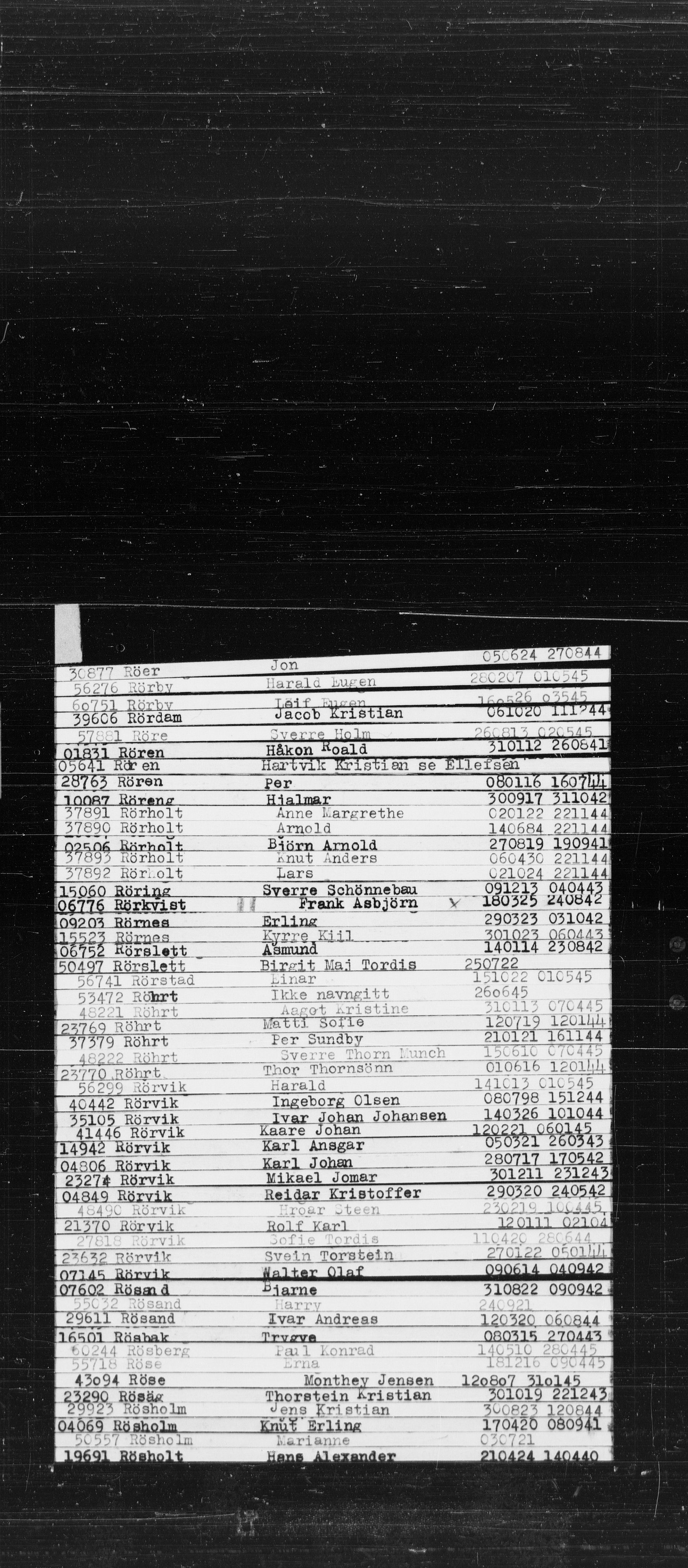 Den Kgl. Norske Legasjons Flyktningskontor, RA/S-6753/V/Va/L0022: Kjesäterkartoteket.  Alfabetisk register, A-Å., 1940-1945, p. 752