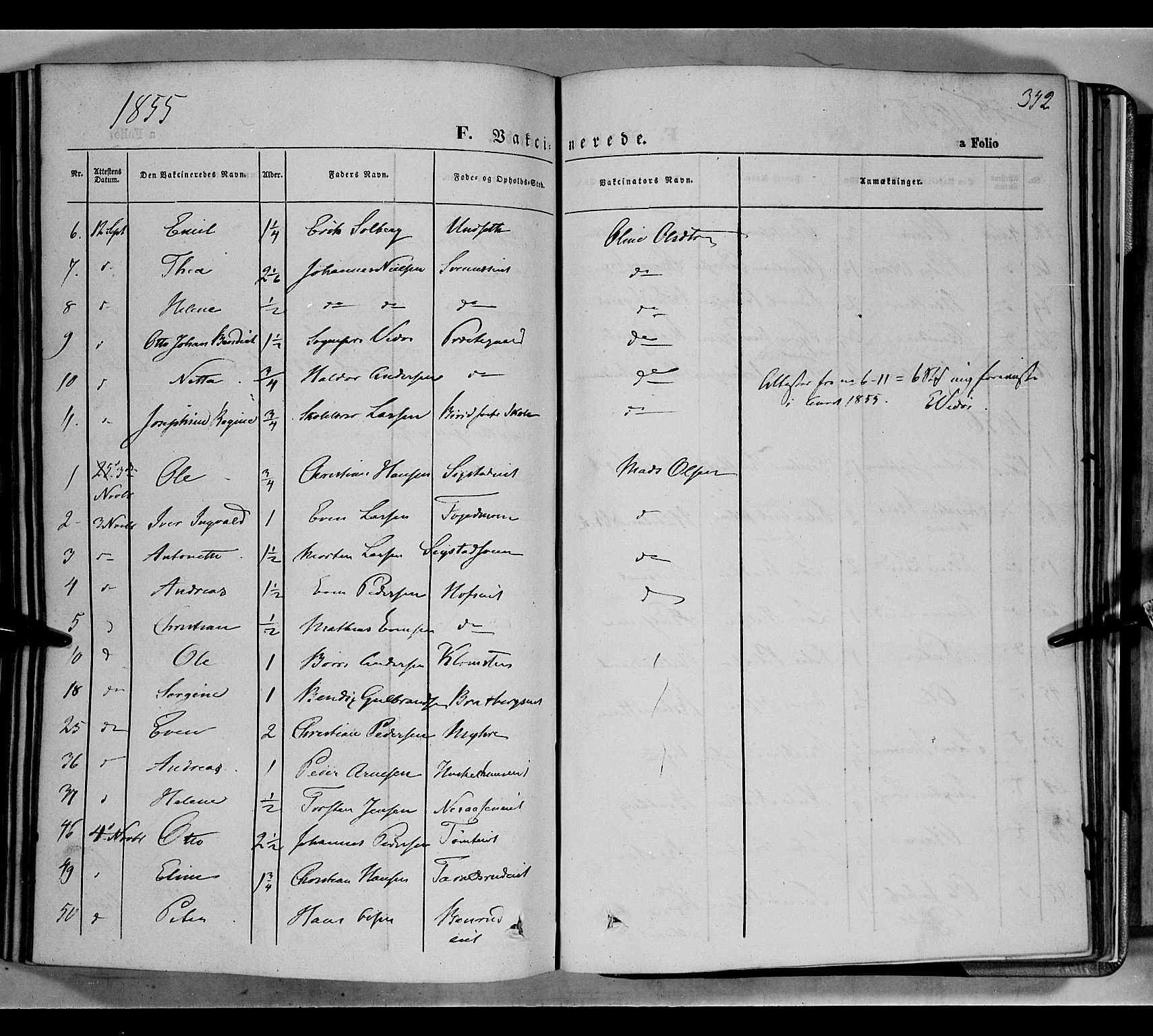 Biri prestekontor, SAH/PREST-096/H/Ha/Haa/L0005: Parish register (official) no. 5, 1843-1854, p. 342