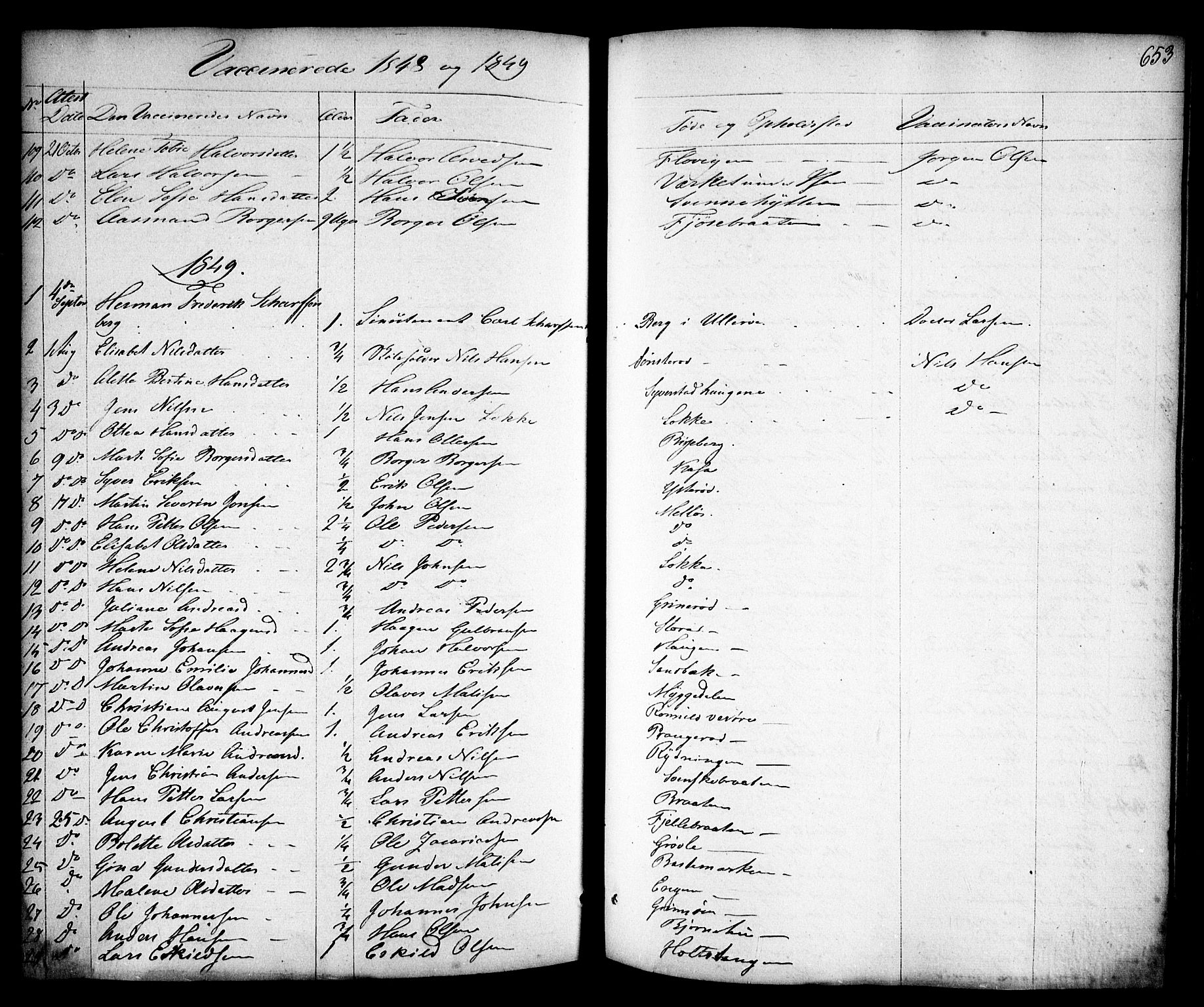 Skjeberg prestekontor Kirkebøker, SAO/A-10923/F/Fa/L0006: Parish register (official) no. I 6, 1846-1858, p. 653