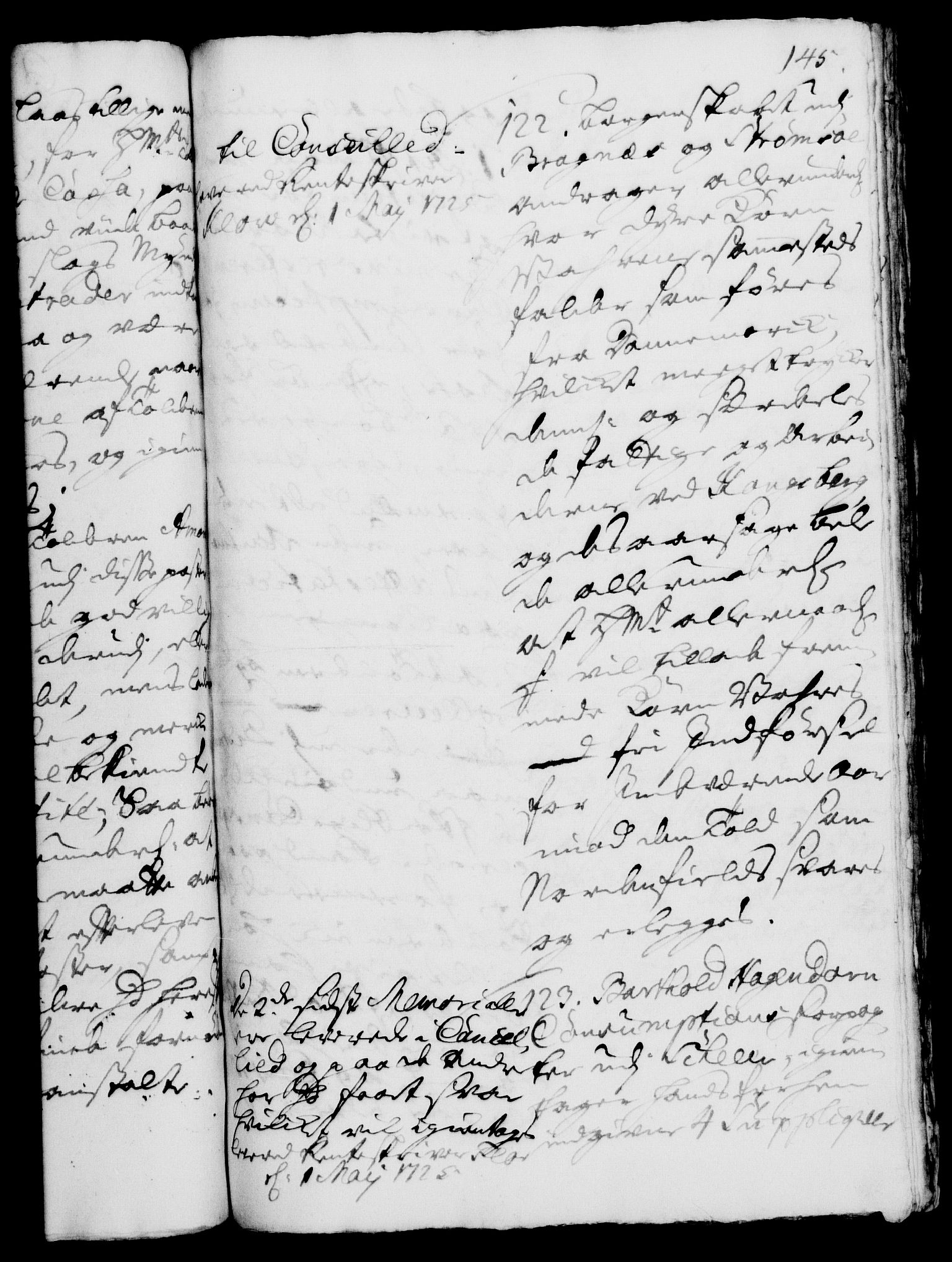 Rentekammeret, Kammerkanselliet, RA/EA-3111/G/Gh/Gha/L0007: Norsk ekstraktmemorialprotokoll (merket RK 53.52), 1724-1725, p. 145