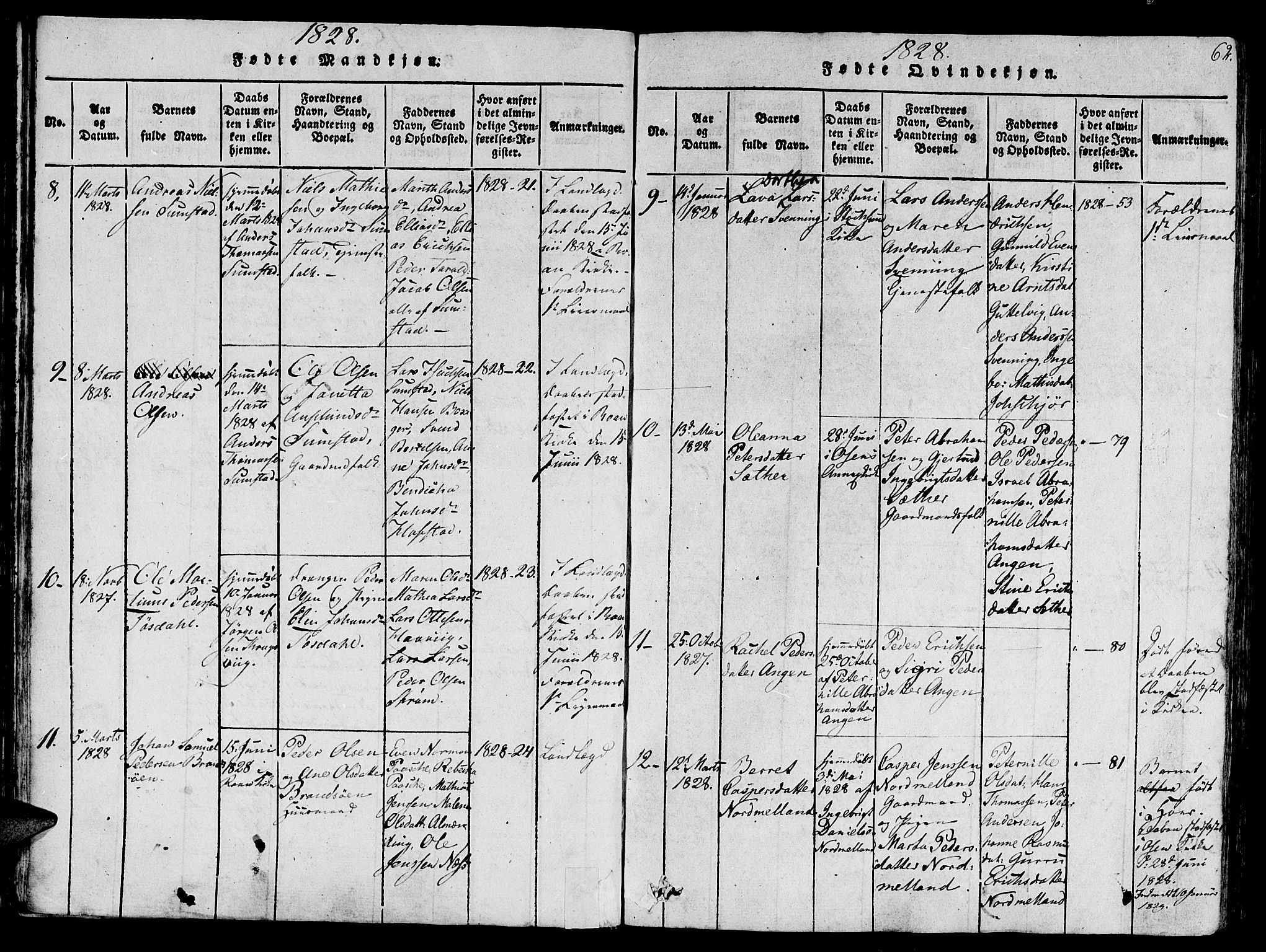 Ministerialprotokoller, klokkerbøker og fødselsregistre - Sør-Trøndelag, SAT/A-1456/657/L0702: Parish register (official) no. 657A03, 1818-1831, p. 62