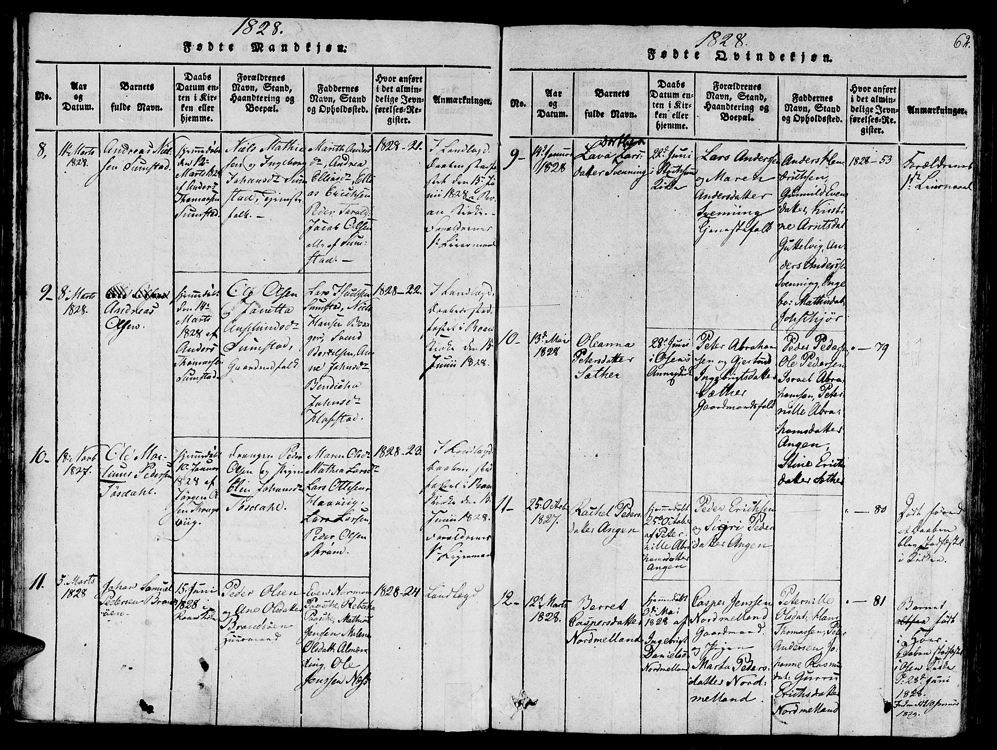 Ministerialprotokoller, klokkerbøker og fødselsregistre - Sør-Trøndelag, AV/SAT-A-1456/657/L0702: Parish register (official) no. 657A03, 1818-1831, p. 62