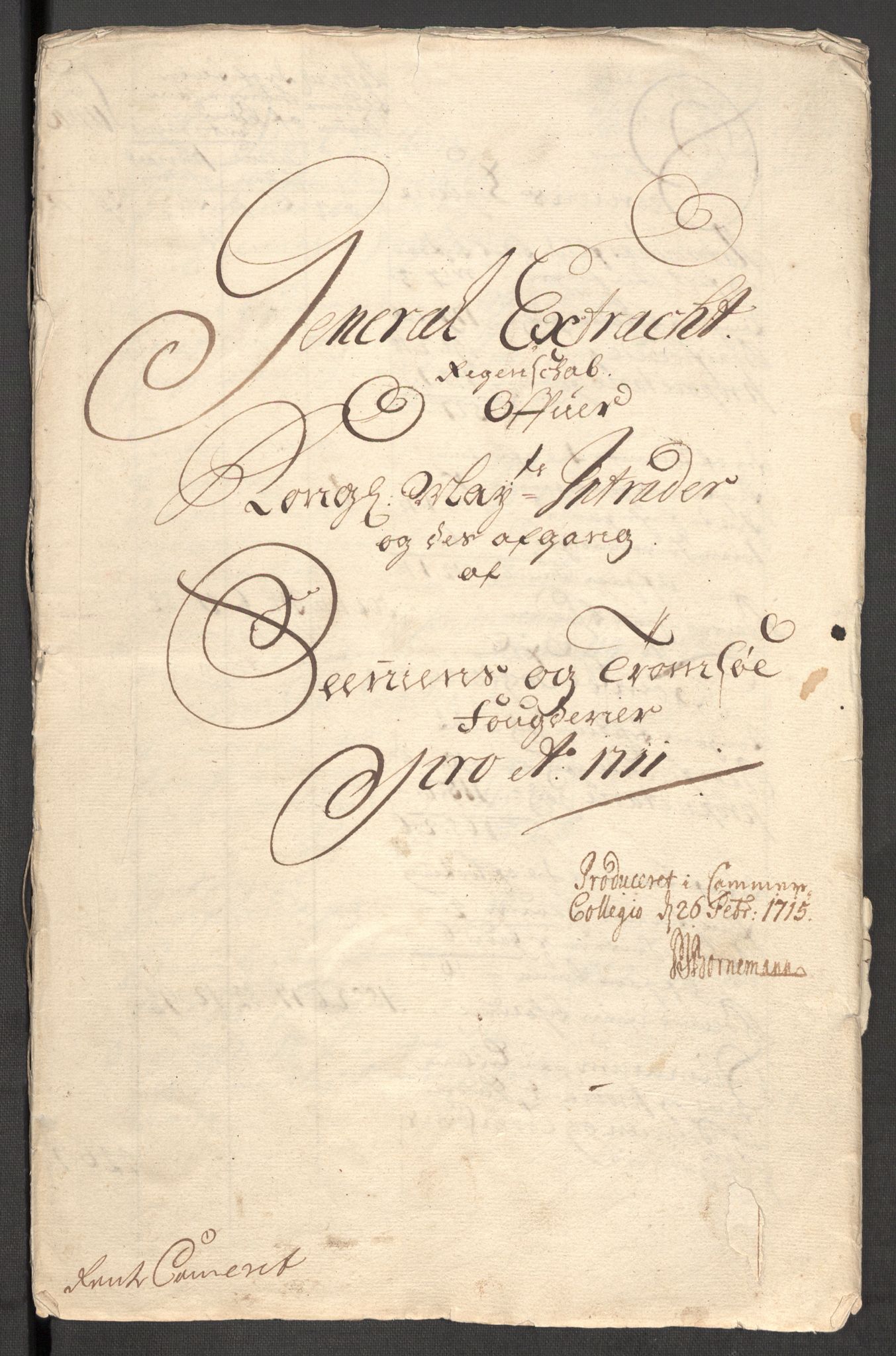 Rentekammeret inntil 1814, Reviderte regnskaper, Fogderegnskap, RA/EA-4092/R68/L4758: Fogderegnskap Senja og Troms, 1711-1712, p. 3