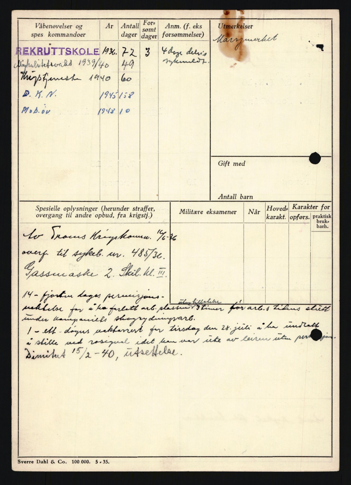 Forsvaret, Troms infanteriregiment nr. 16, AV/RA-RAFA-3146/P/Pa/L0020: Rulleblad for regimentets menige mannskaper, årsklasse 1936, 1936, p. 174