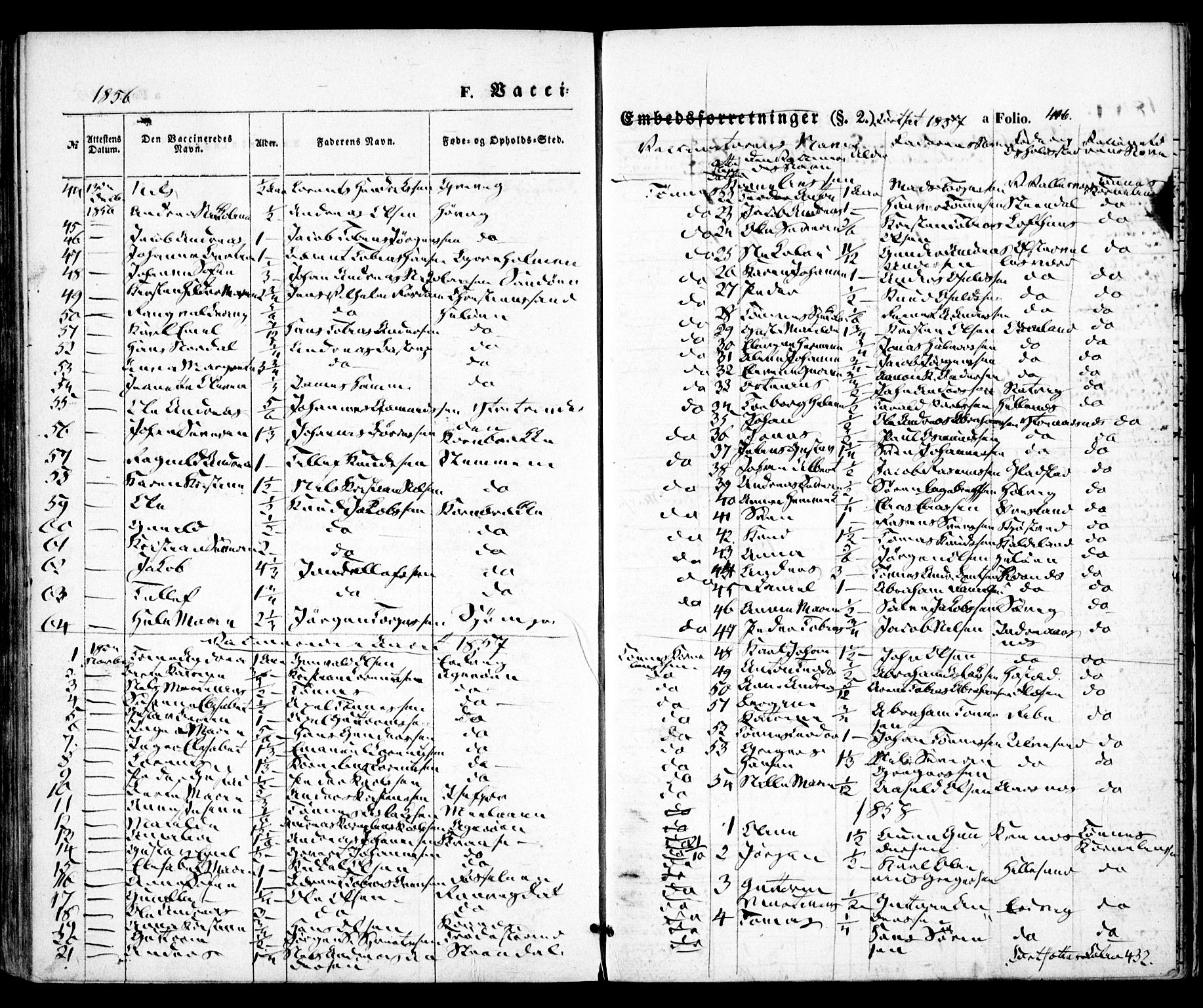 Høvåg sokneprestkontor, AV/SAK-1111-0025/F/Fa/L0003: Parish register (official) no. A 3, 1843-1858, p. 416