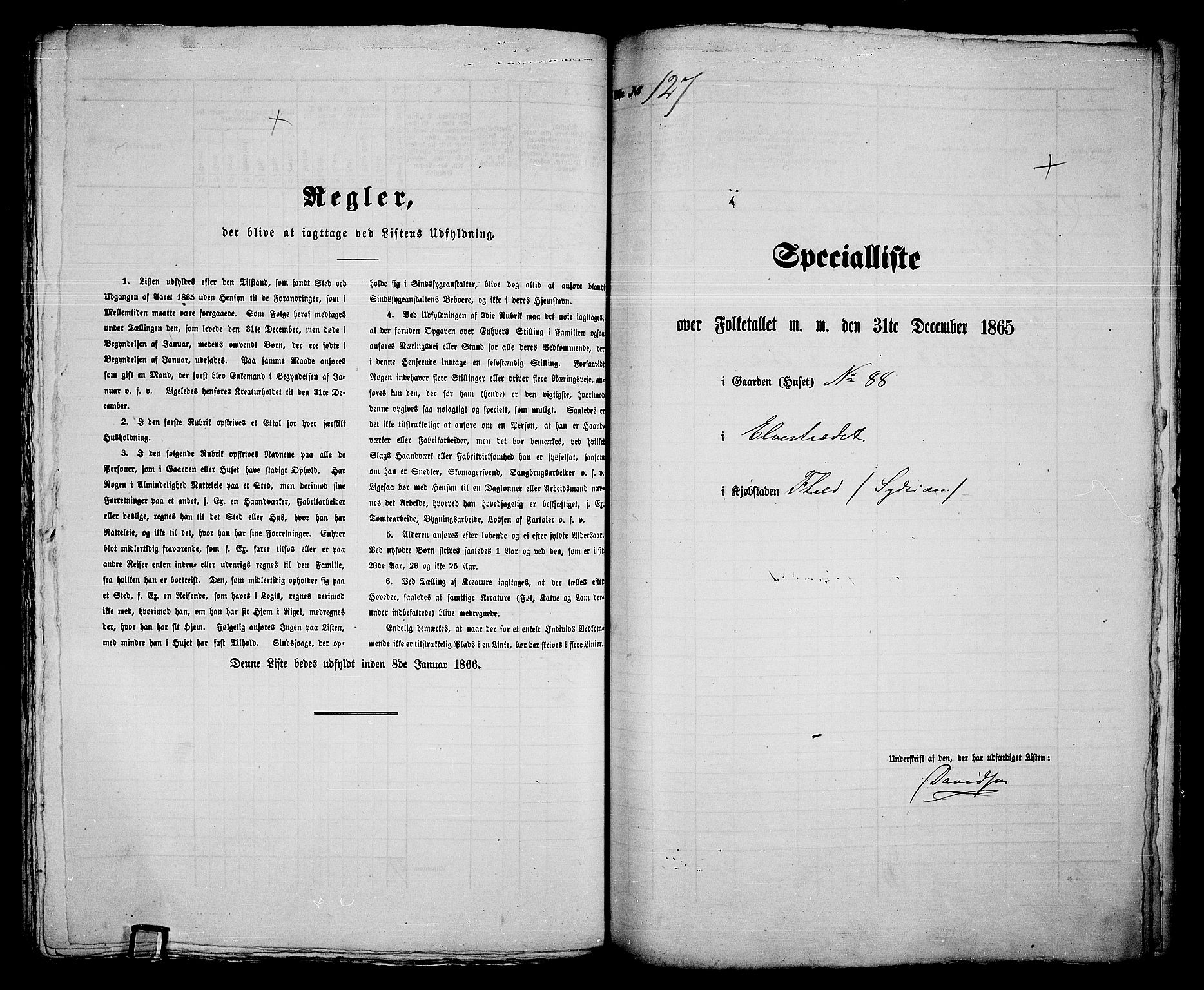 RA, 1865 census for Fredrikshald, 1865, p. 267