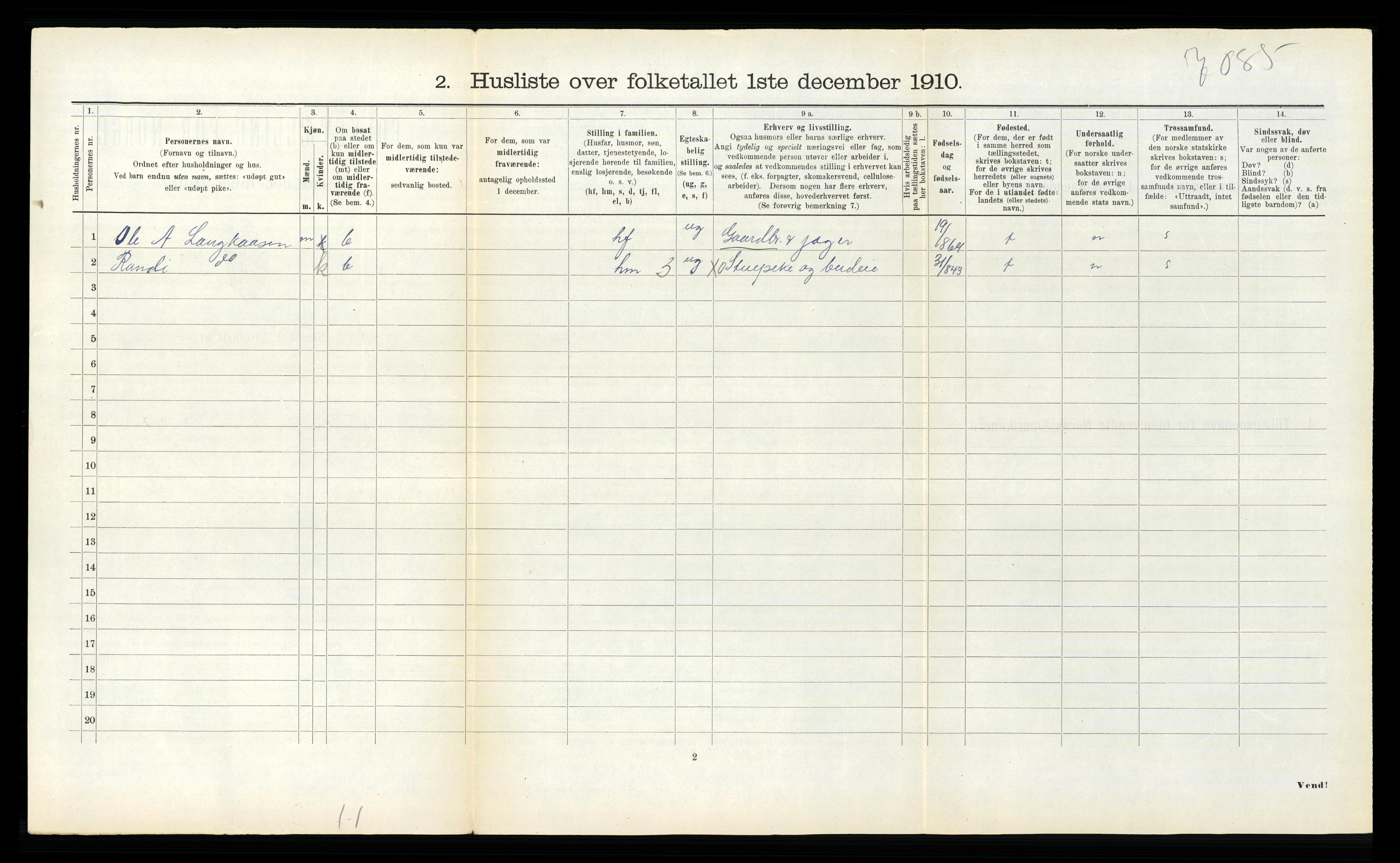 RA, 1910 census for Oppdal, 1910, p. 148