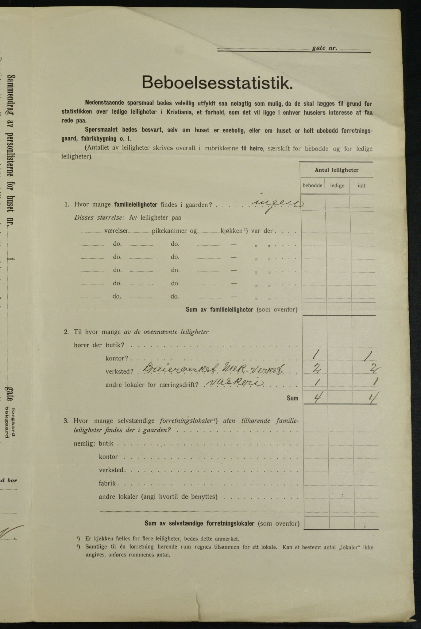 OBA, Municipal Census 1913 for Kristiania, 1913, p. 12361