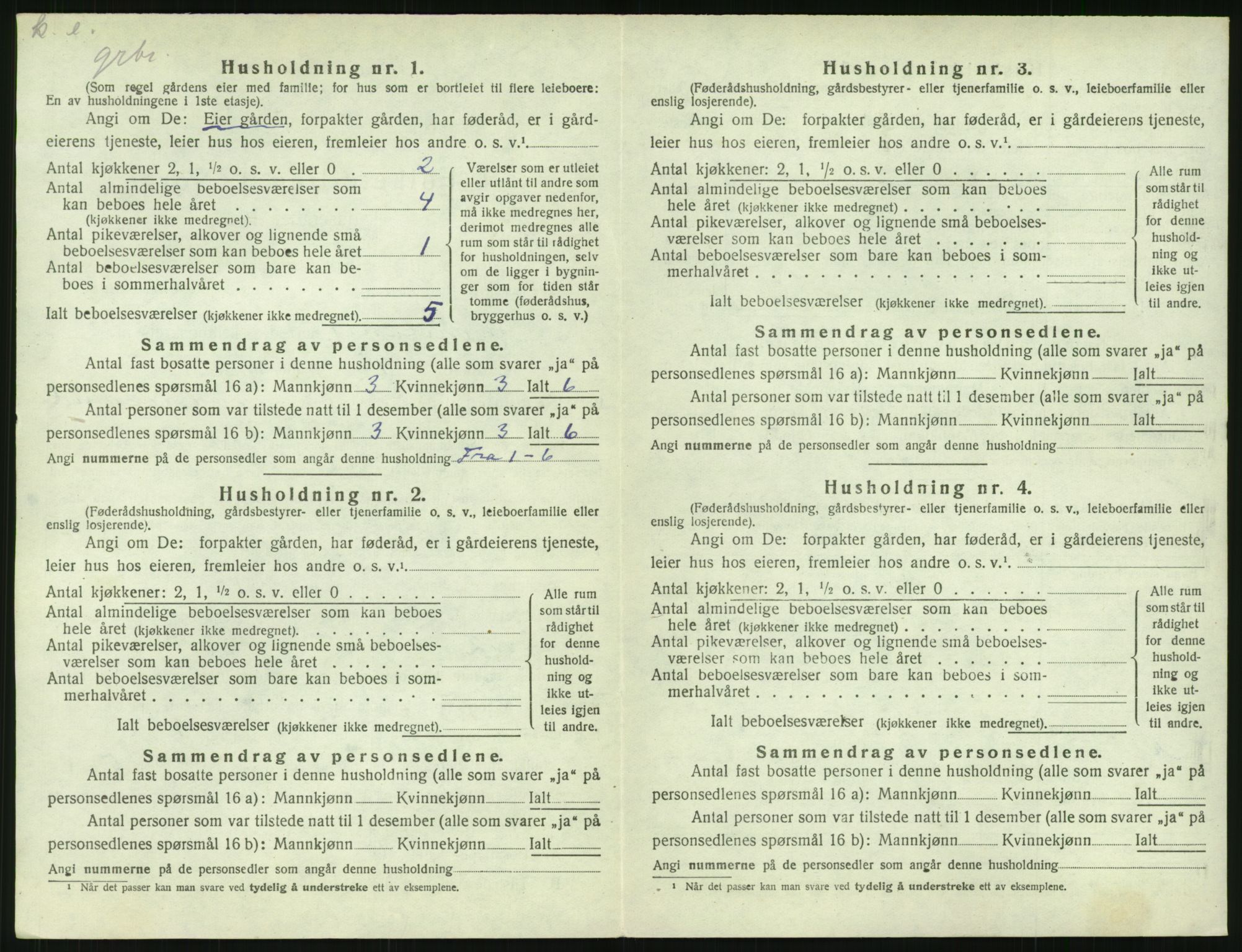 SAK, 1920 census for Austre Moland, 1920, p. 146