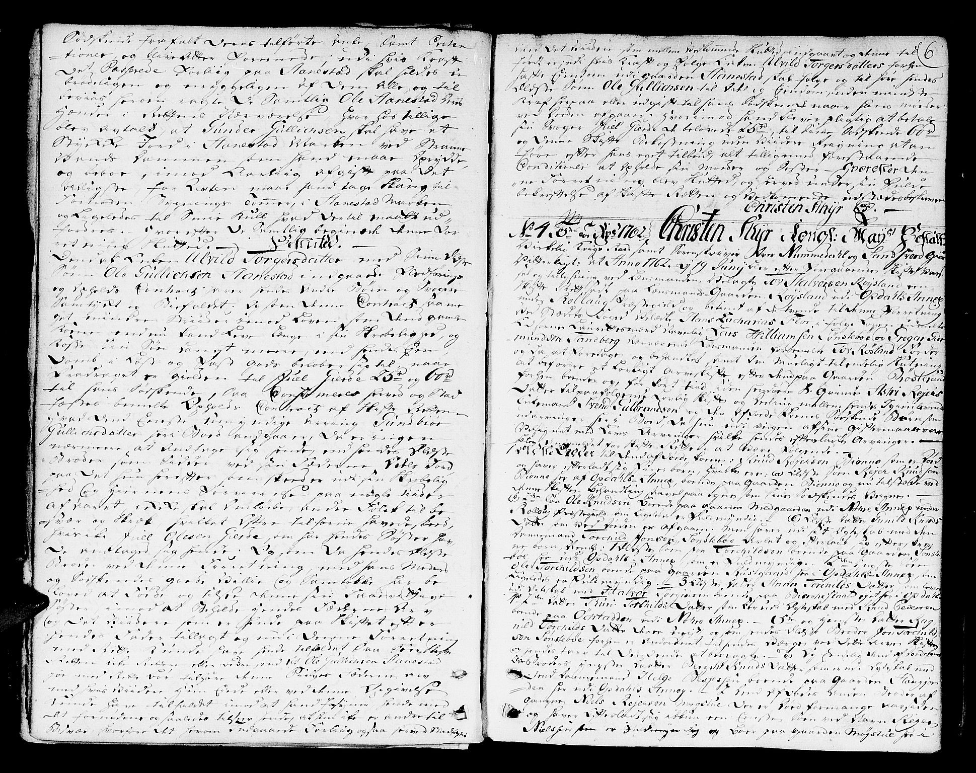 Numedal og Sandsvær sorenskriveri, AV/SAKO-A-128/H/Hb/Hba/L0008: Skifteprotokoll , 1762-1768, p. 5b-6a