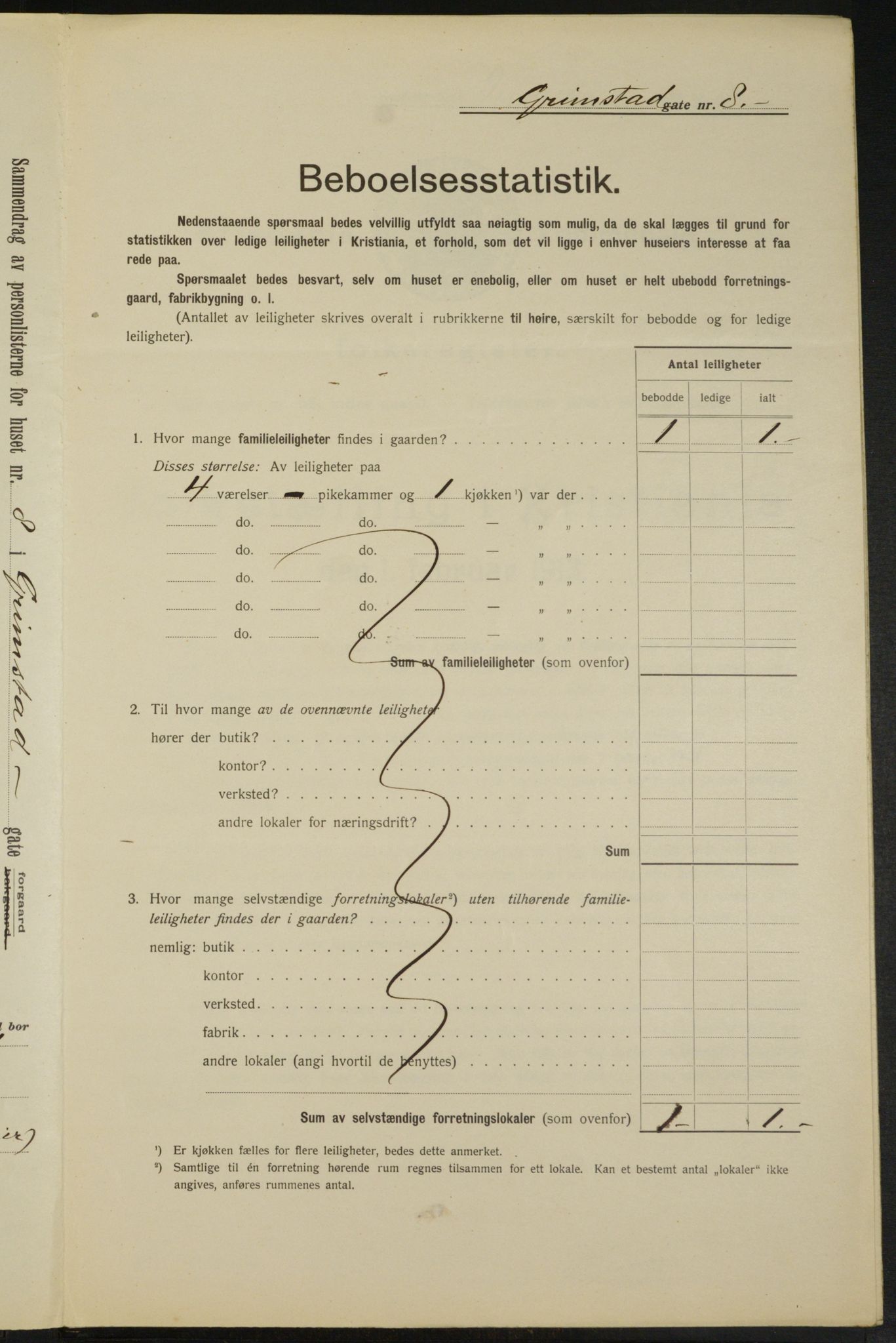 OBA, Municipal Census 1913 for Kristiania, 1913, p. 30043