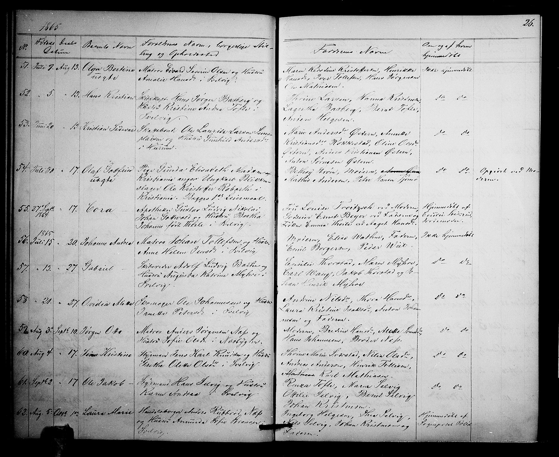 Strømm kirkebøker, SAKO/A-322/G/Ga/L0001: Parish register (copy) no. I 1, 1861-1885, p. 26