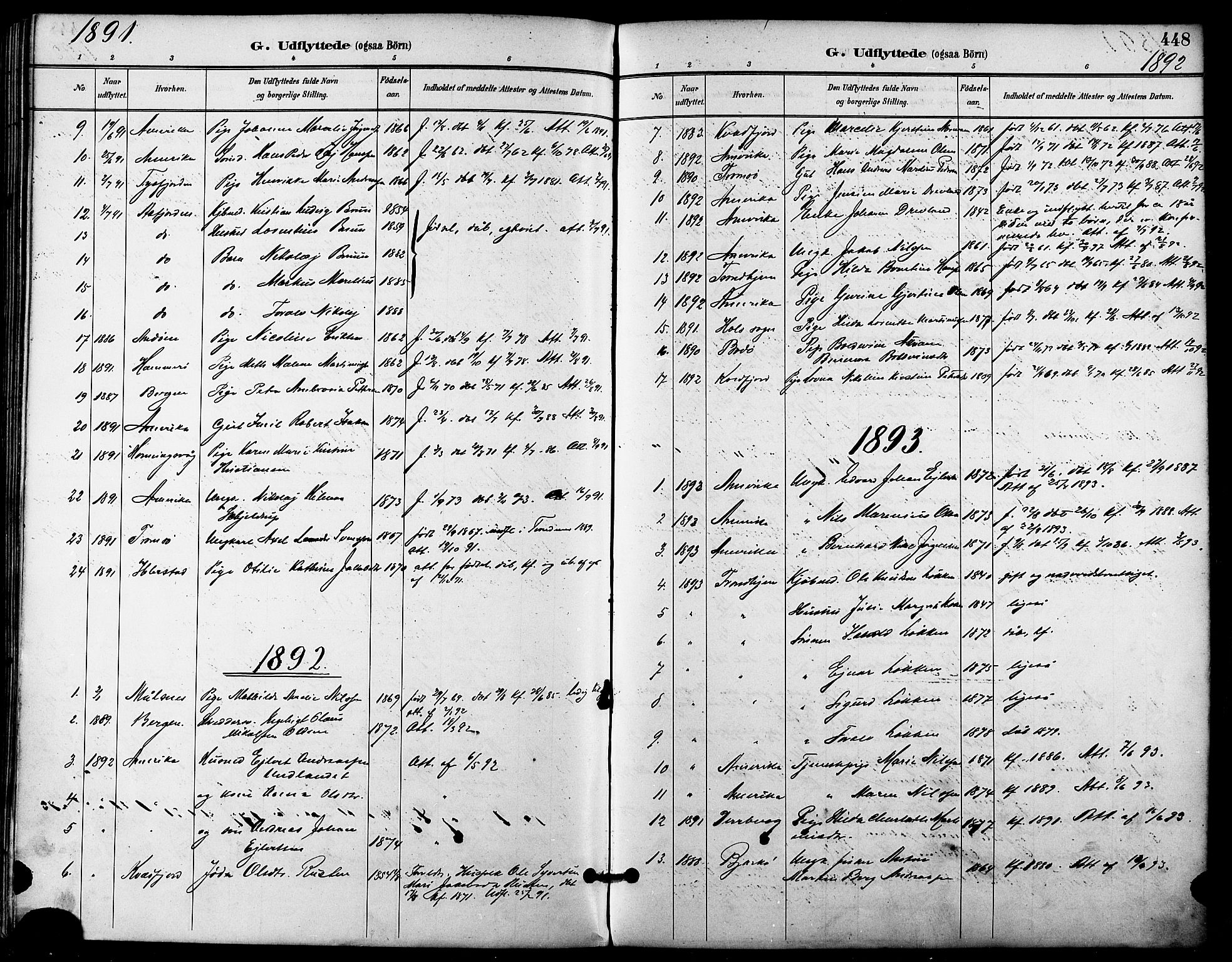 Trondenes sokneprestkontor, SATØ/S-1319/H/Ha/L0016kirke: Parish register (official) no. 16, 1890-1898, p. 448