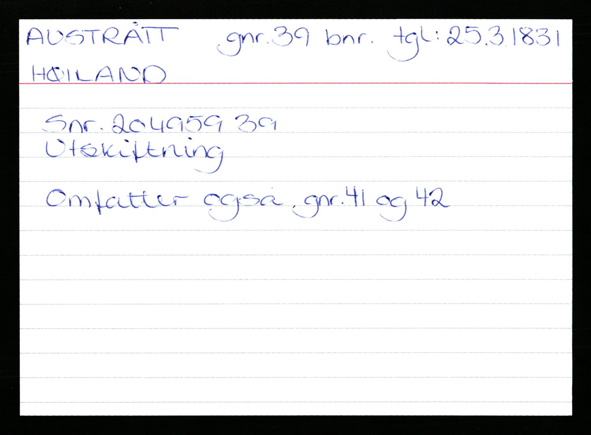 Statsarkivet i Stavanger, AV/SAST-A-101971/03/Y/Yk/L0002: Registerkort sortert etter gårdsnavn: Auglend - Bakkevik, 1750-1930, p. 442