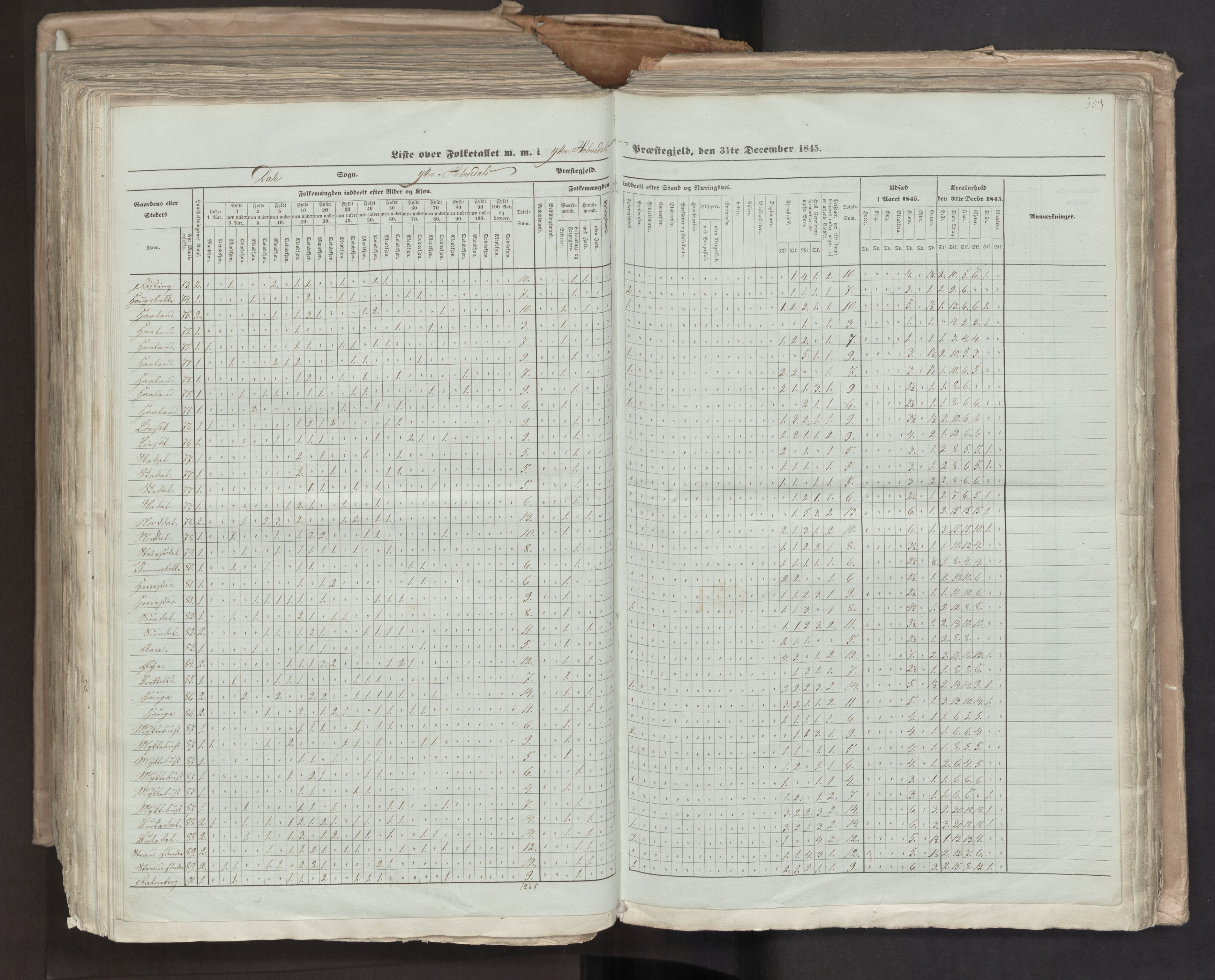 RA, Census 1845, vol. 7: Søndre Bergenhus amt og Nordre Bergenhus amt, 1845, p. 503