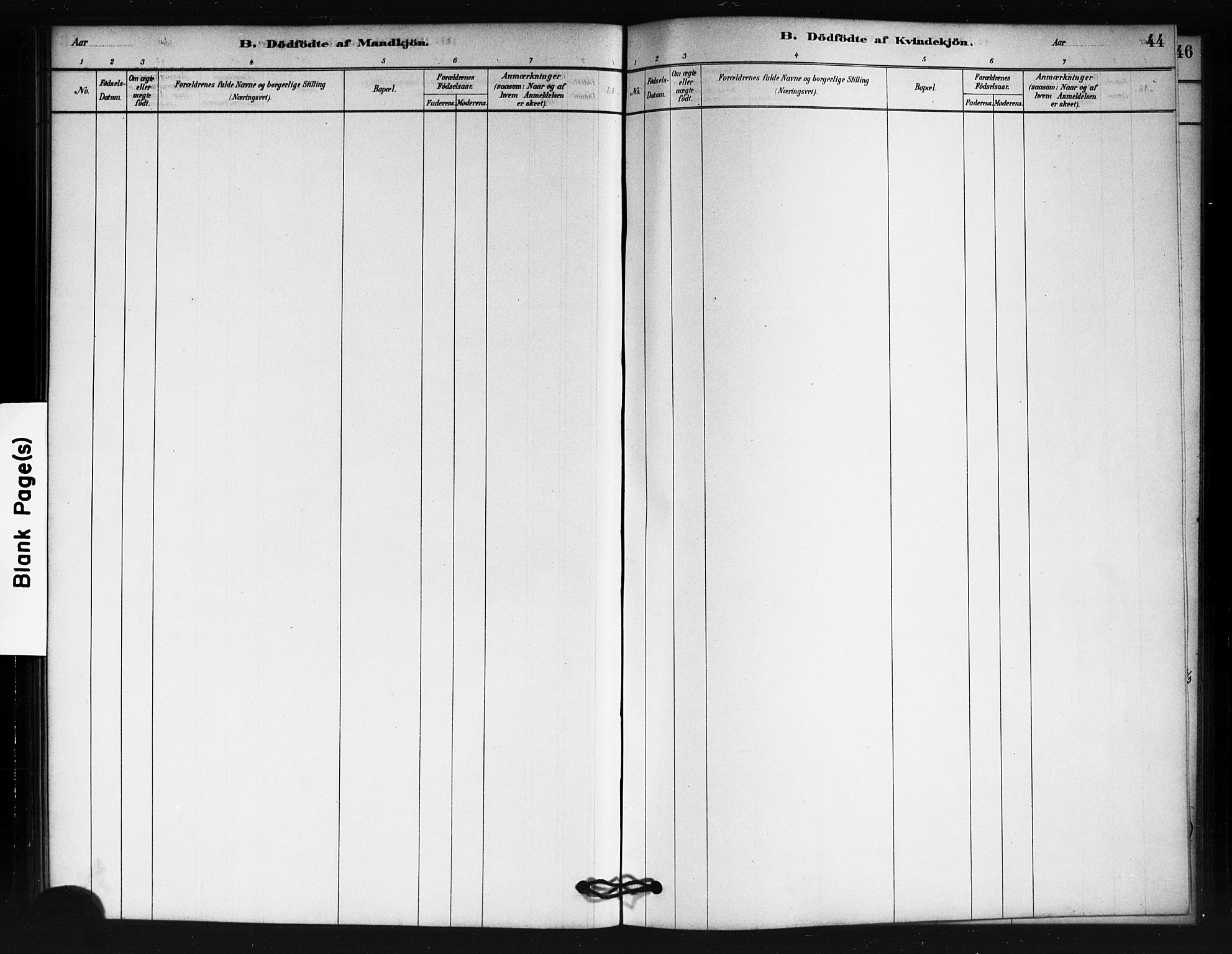 Fet prestekontor Kirkebøker, AV/SAO-A-10370a/F/Fb/L0001: Parish register (official) no. II 1, 1878-1891, p. 44