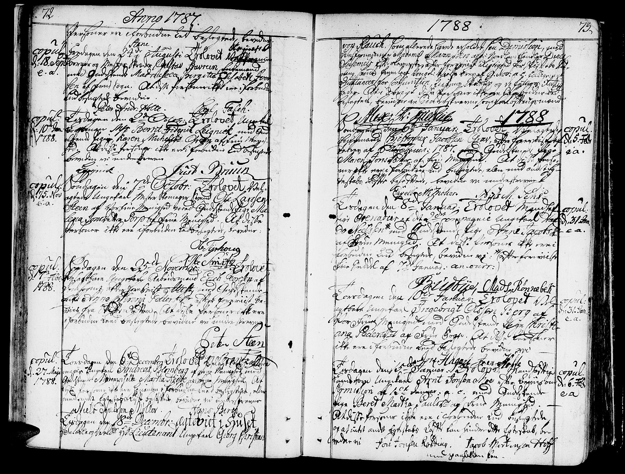 Ministerialprotokoller, klokkerbøker og fødselsregistre - Sør-Trøndelag, SAT/A-1456/602/L0105: Parish register (official) no. 602A03, 1774-1814, p. 72-73