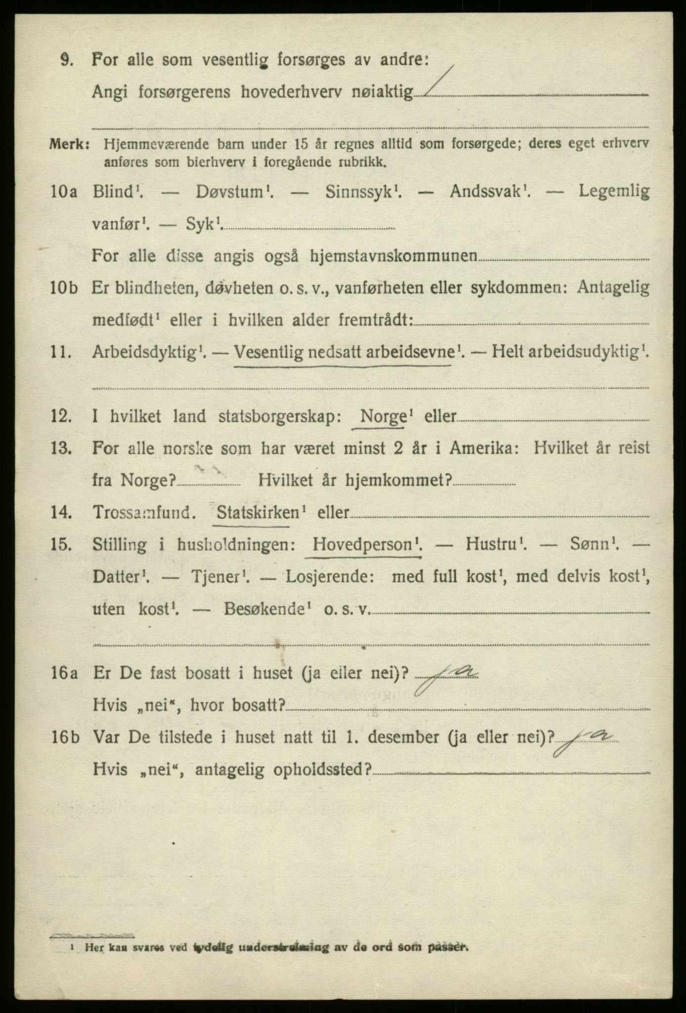 SAB, 1920 census for Stryn, 1920, p. 1691