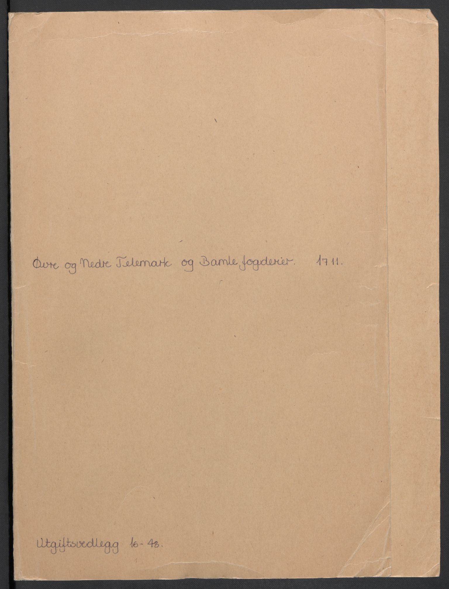 Rentekammeret inntil 1814, Reviderte regnskaper, Fogderegnskap, AV/RA-EA-4092/R36/L2120: Fogderegnskap Øvre og Nedre Telemark og Bamble, 1711, p. 213