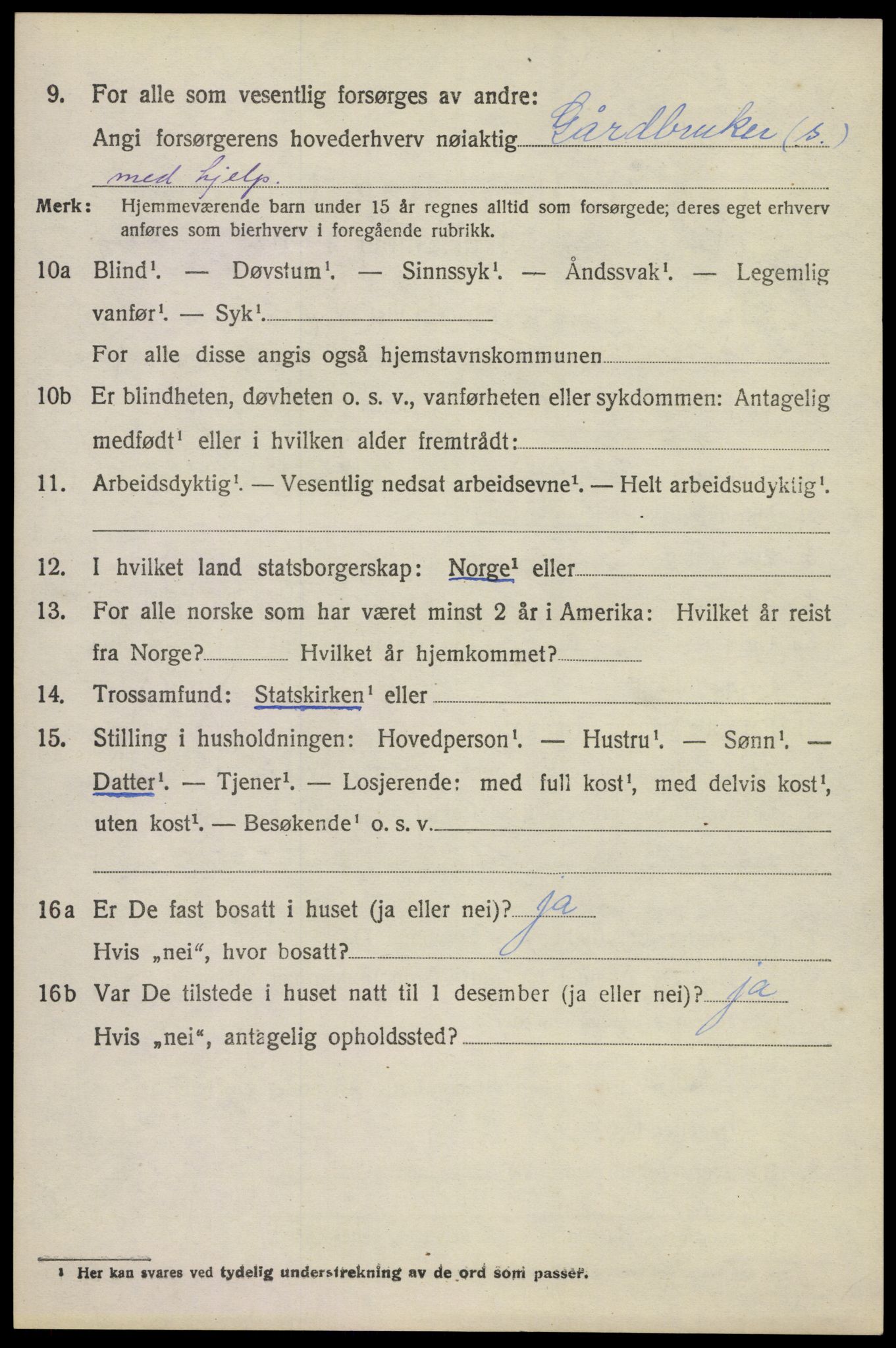 SAKO, 1920 census for Lardal, 1920, p. 2012