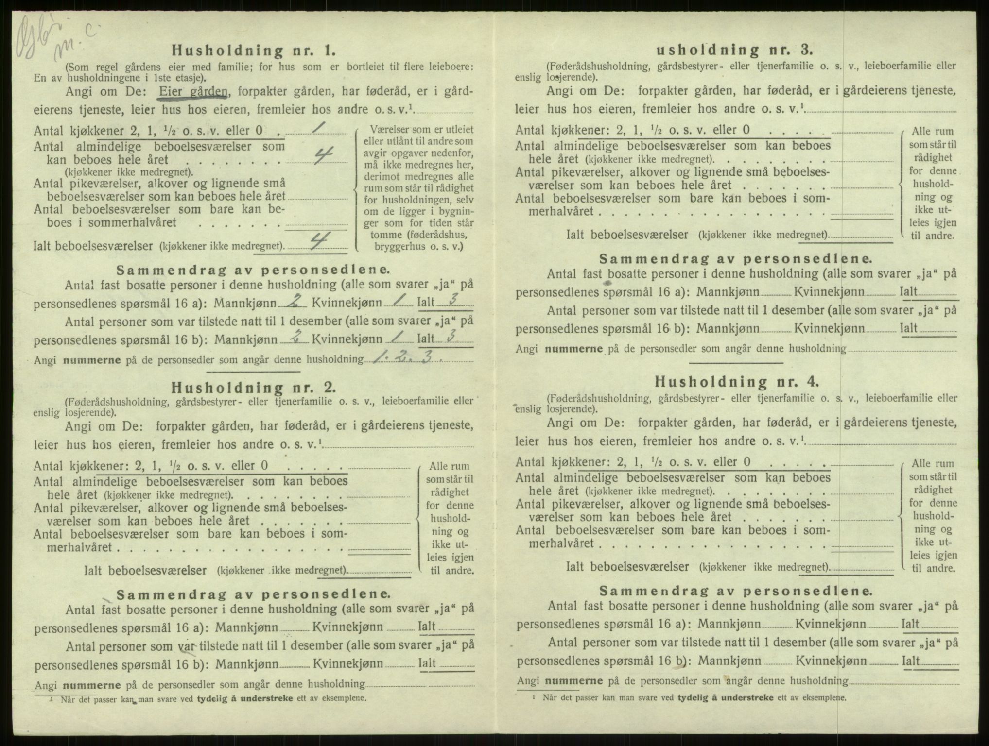 SAB, 1920 census for Haus, 1920, p. 832