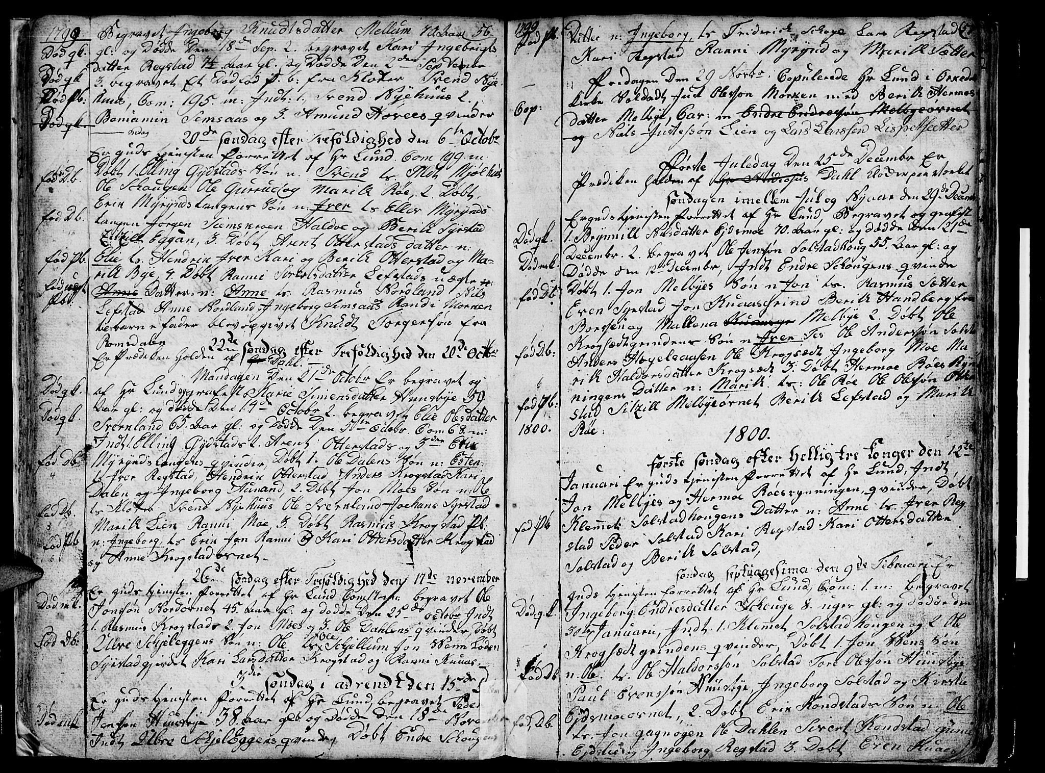 Ministerialprotokoller, klokkerbøker og fødselsregistre - Sør-Trøndelag, SAT/A-1456/667/L0794: Parish register (official) no. 667A02, 1791-1816, p. 56-57