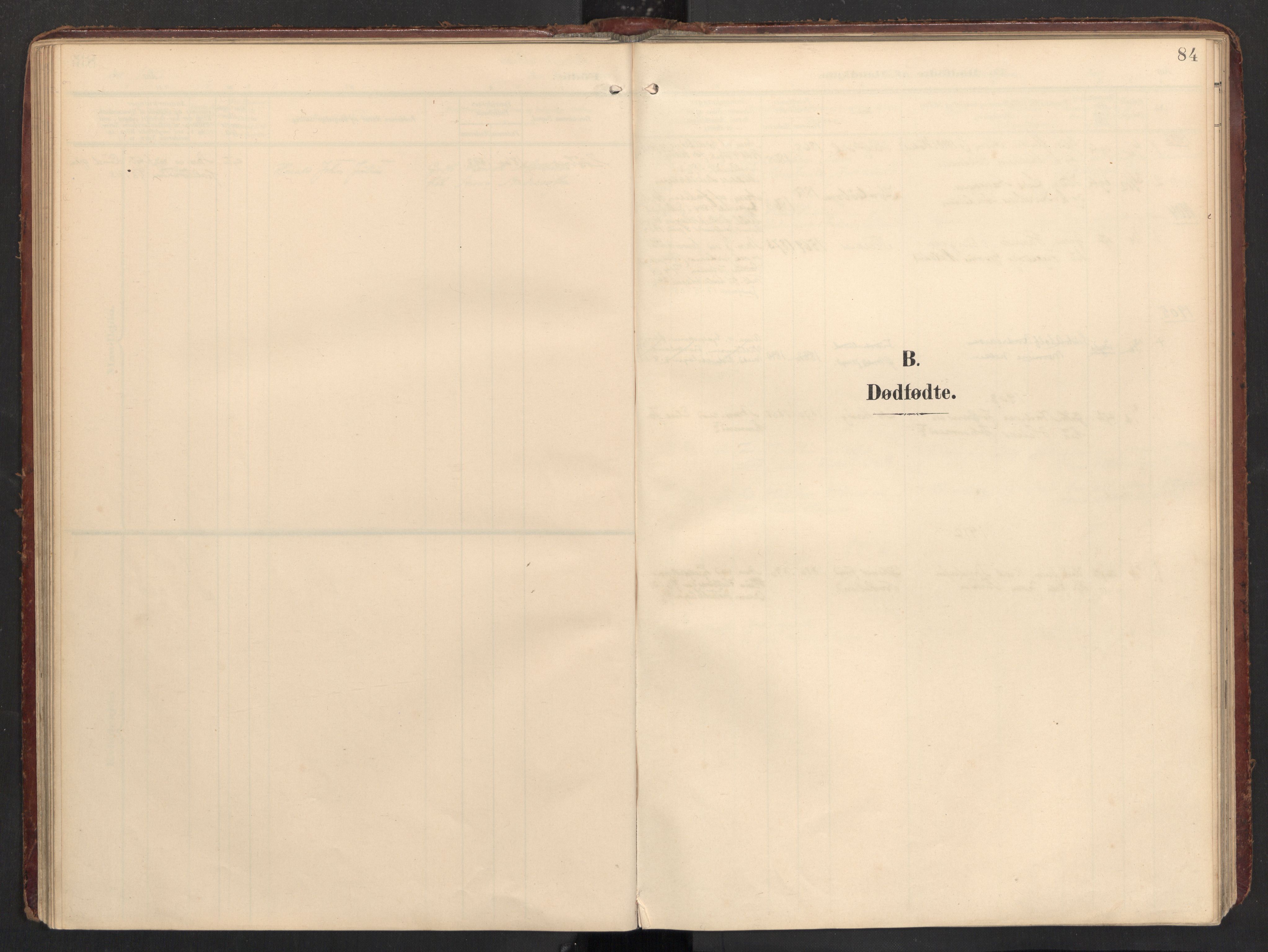 Ministerialprotokoller, klokkerbøker og fødselsregistre - Nordland, SAT/A-1459/890/L1287: Parish register (official) no. 890A02, 1903-1915, p. 84