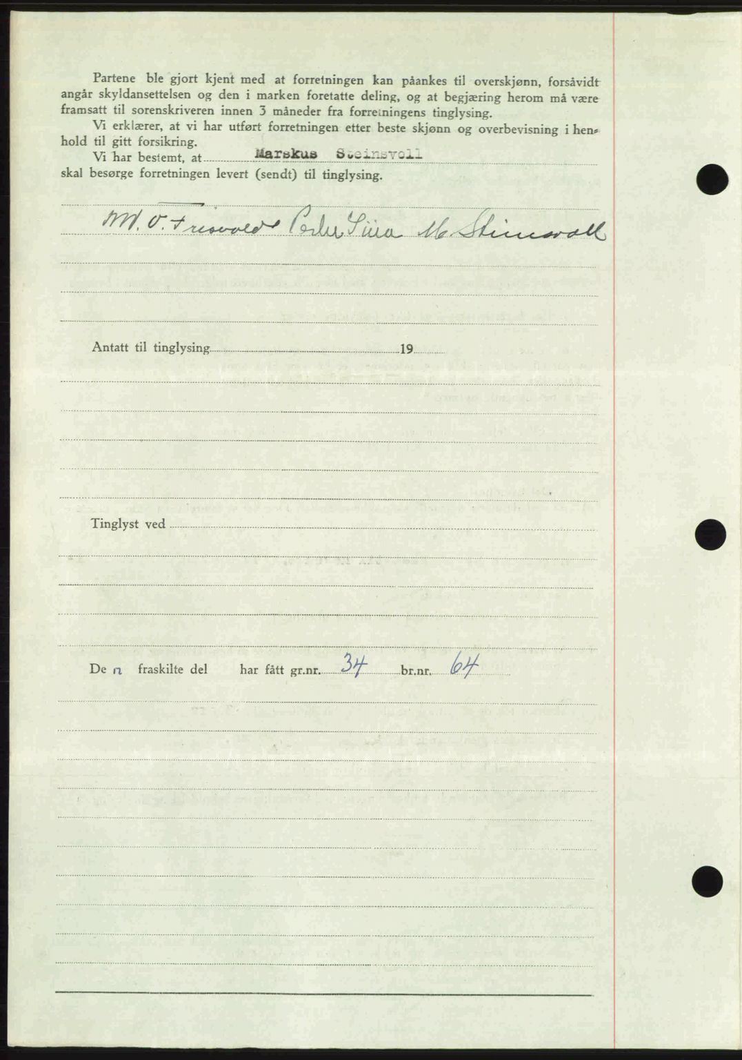 Romsdal sorenskriveri, AV/SAT-A-4149/1/2/2C: Mortgage book no. A28, 1948-1949, Diary no: : 3331/1948