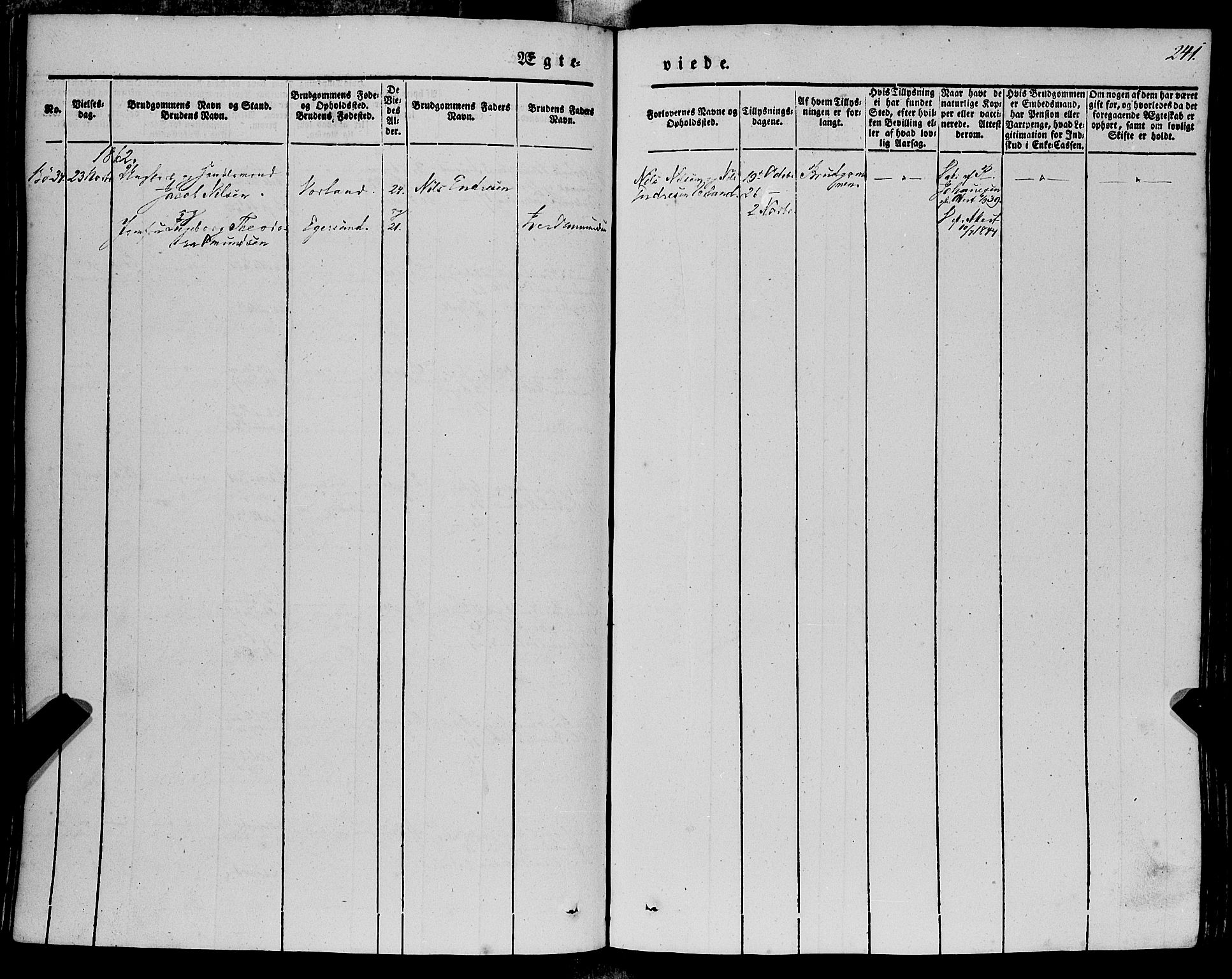 Finnås sokneprestembete, AV/SAB-A-99925/H/Ha/Haa/Haaa/L0007: Parish register (official) no. A 7, 1850-1862, p. 241