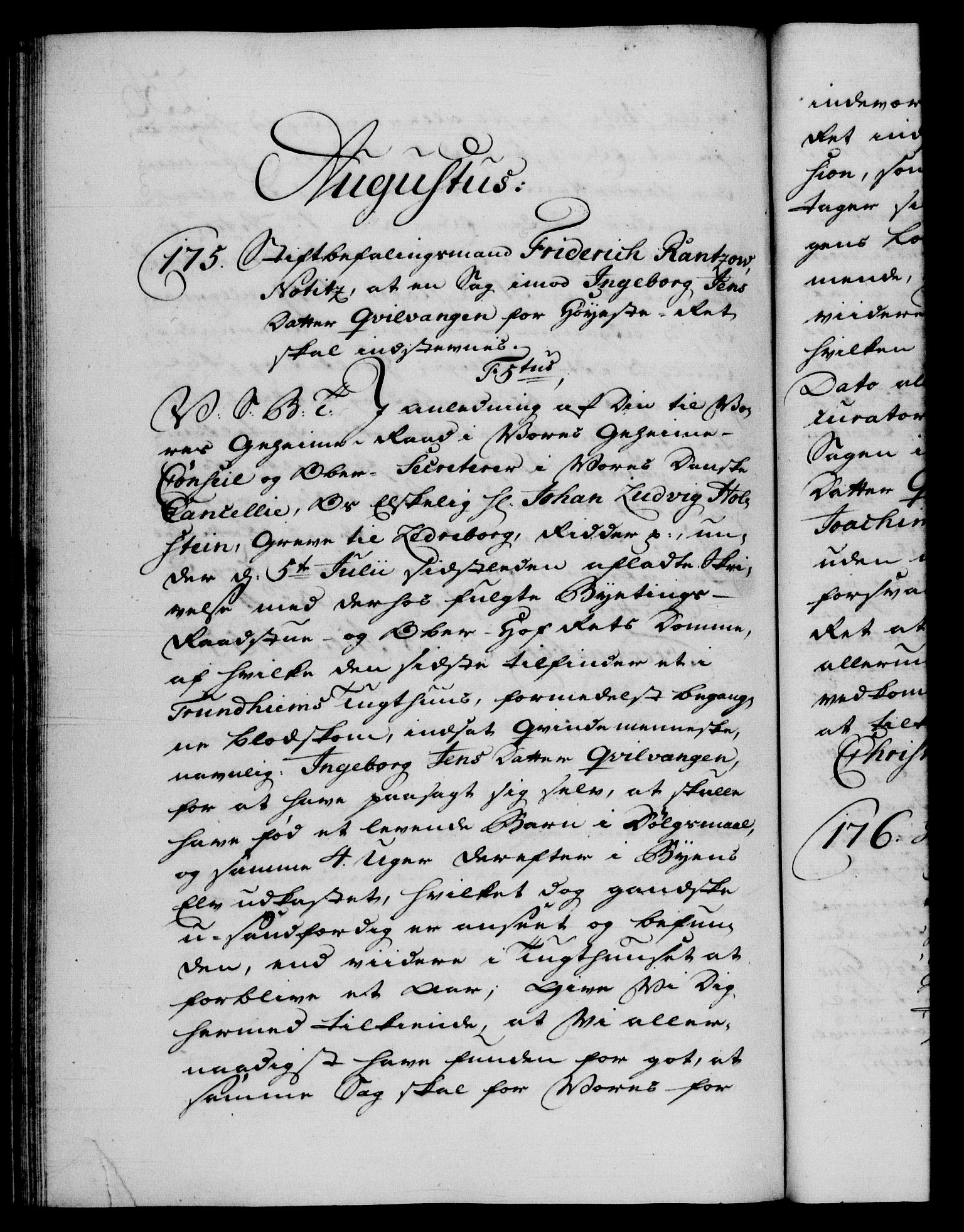 Danske Kanselli 1572-1799, AV/RA-EA-3023/F/Fc/Fca/Fcab/L0035: Norske tegnelser, 1755-1756, p. 236b