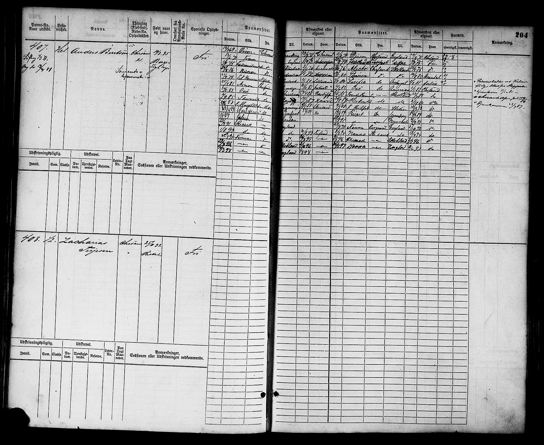 Kristiansand mønstringskrets, AV/SAK-2031-0015/F/Fb/L0003: Hovedrulle nr 1-762, I-10, 1860-1911, p. 215