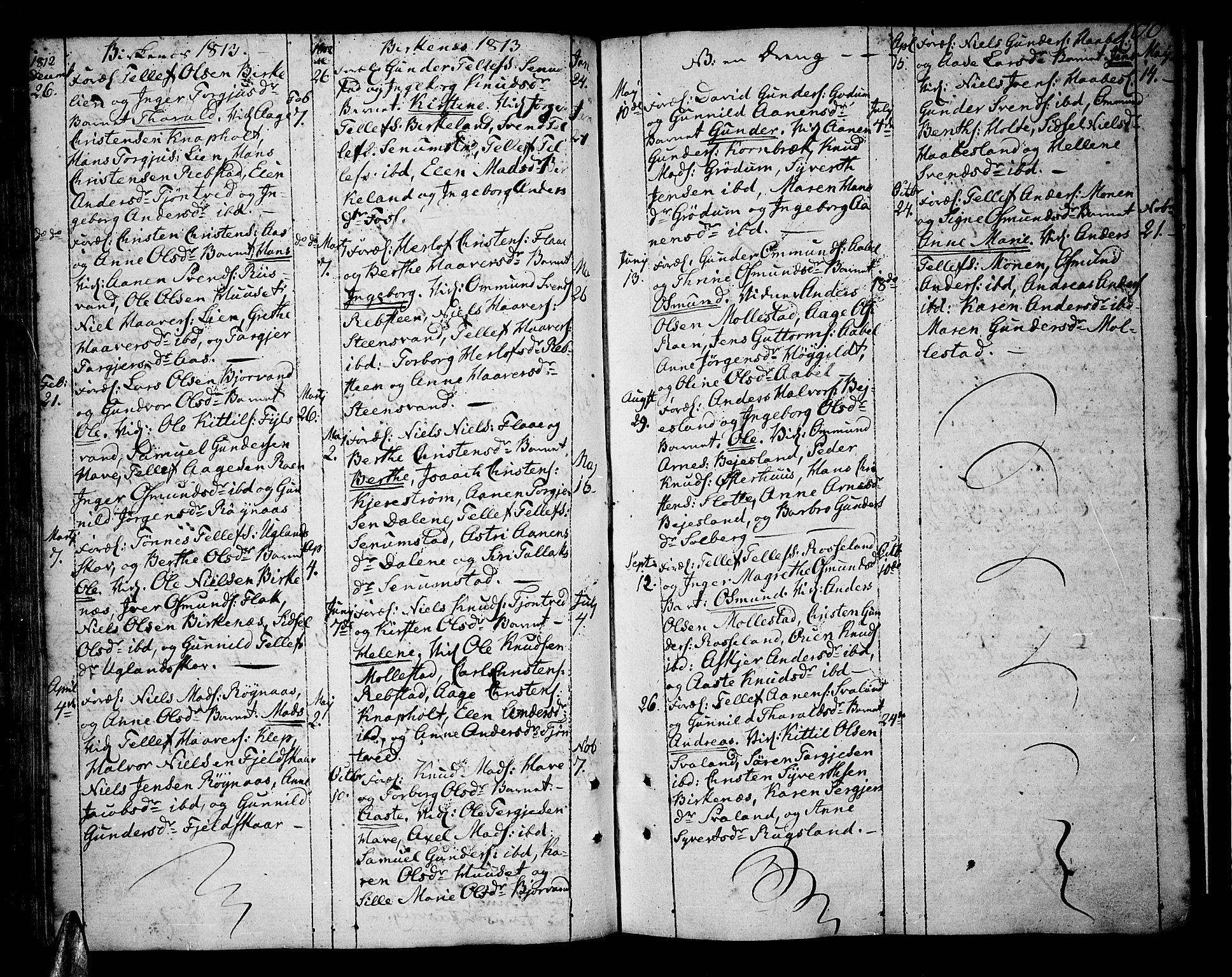 Tveit sokneprestkontor, SAK/1111-0043/F/Fa/L0001: Parish register (official) no. A 1, 1794-1819, p. 100