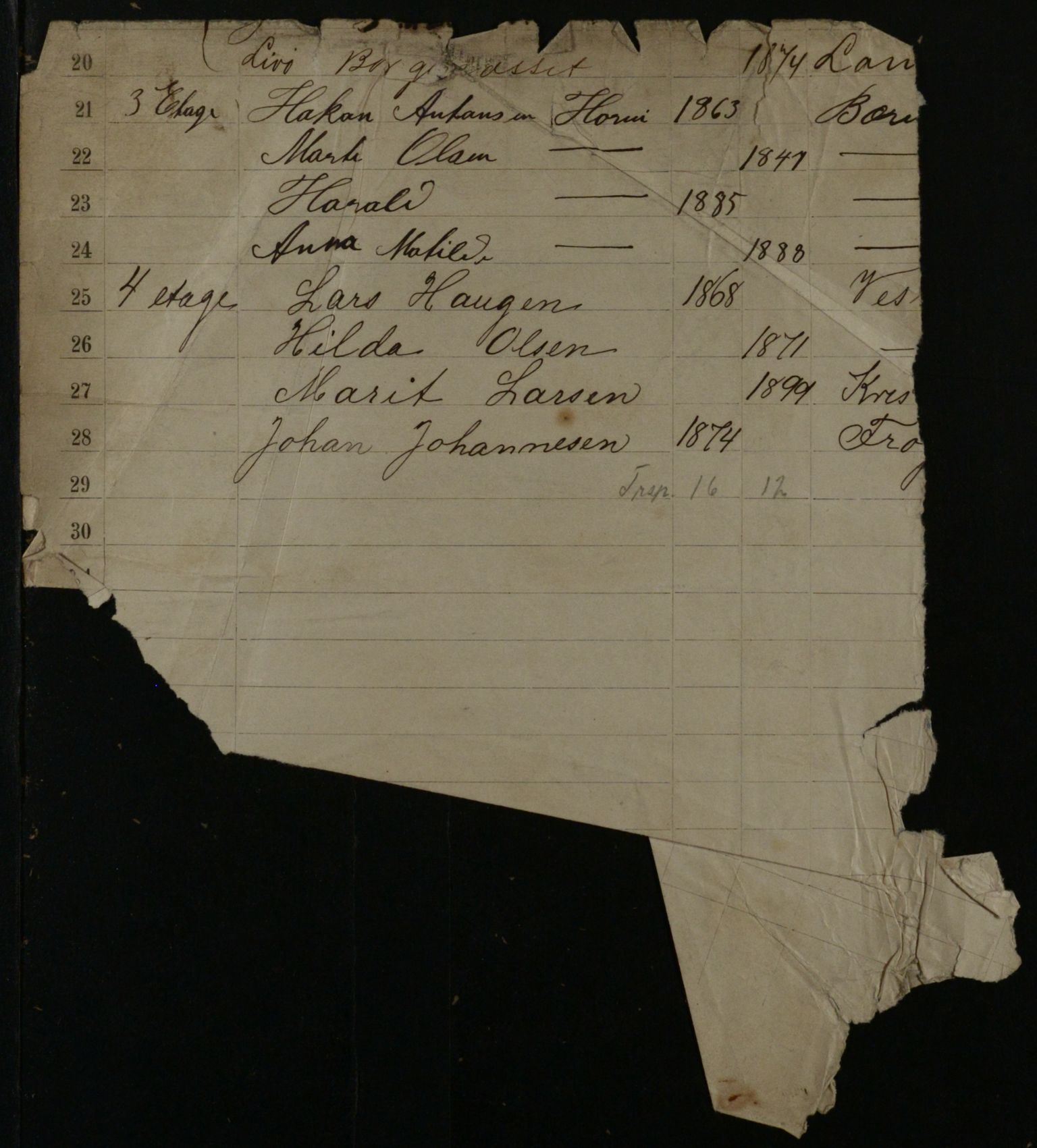 OBA, Municipal Census 1901 for Kristiania, 1901, p. 18648