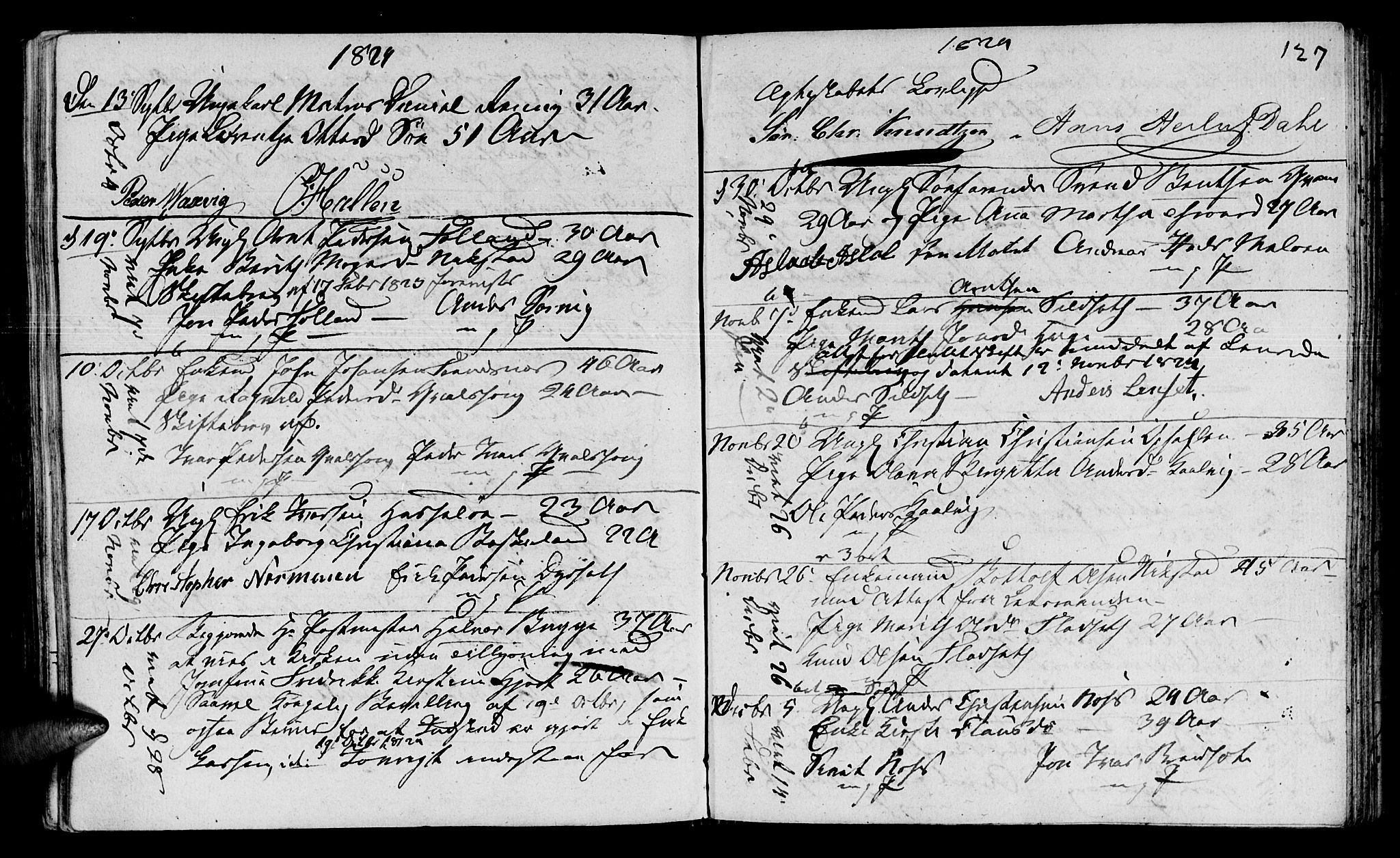 Ministerialprotokoller, klokkerbøker og fødselsregistre - Møre og Romsdal, SAT/A-1454/568/L0795: Parish register (official) no. 568A04, 1802-1845, p. 127