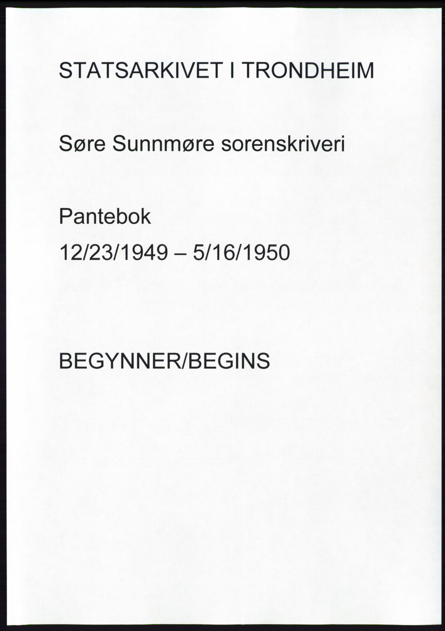 Søre Sunnmøre sorenskriveri, AV/SAT-A-4122/1/2/2C/L0086: Mortgage book no. 12A, 1949-1950