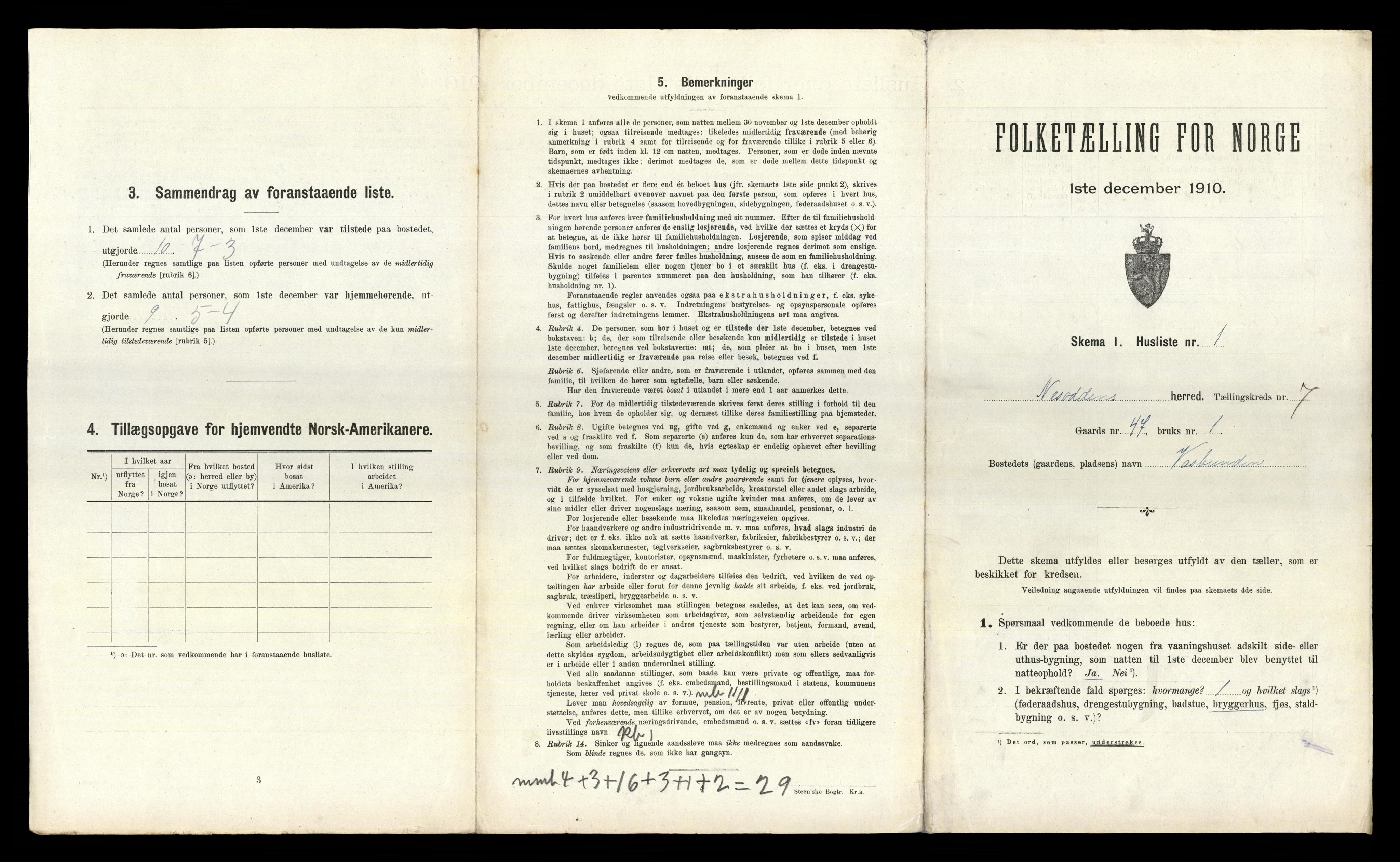 RA, 1910 census for Nesodden, 1910, p. 794