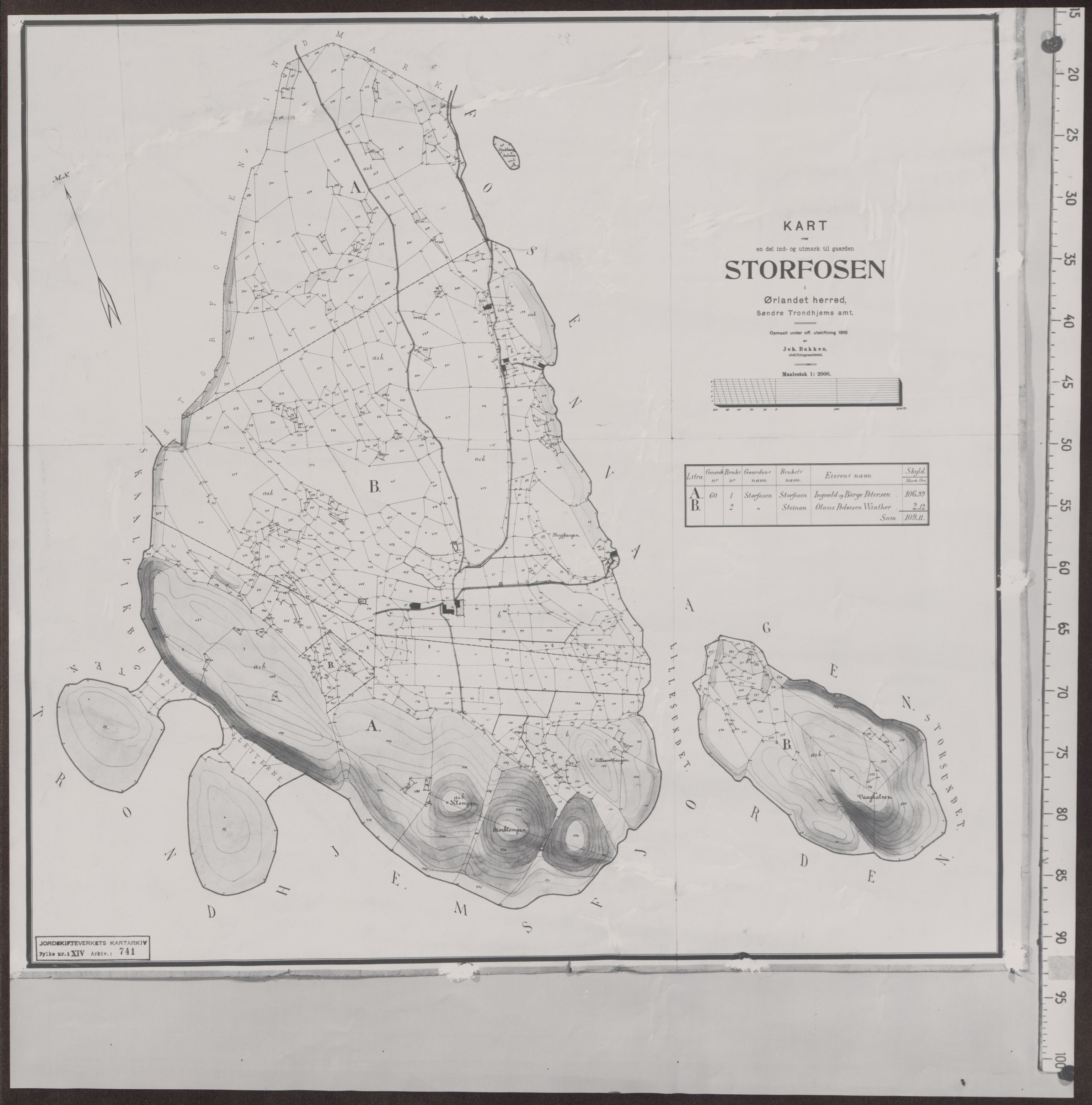 Jordskifteverkets kartarkiv, AV/RA-S-3929/T, 1859-1988, p. 1123
