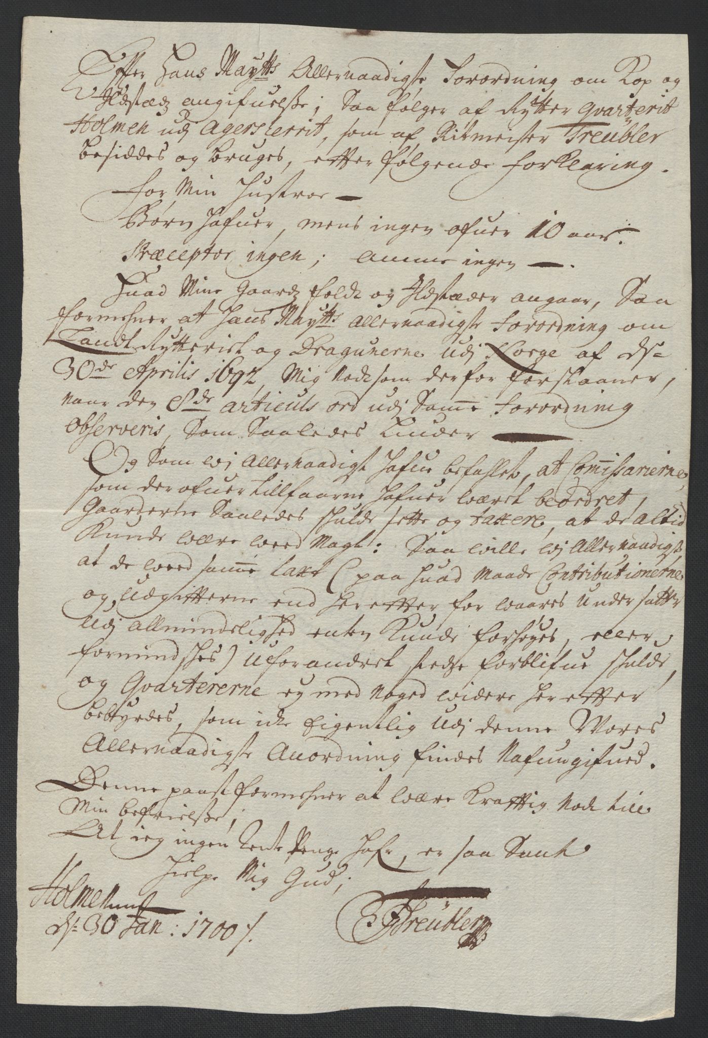 Rentekammeret inntil 1814, Reviderte regnskaper, Fogderegnskap, AV/RA-EA-4092/R10/L0442: Fogderegnskap Aker og Follo, 1699, p. 420