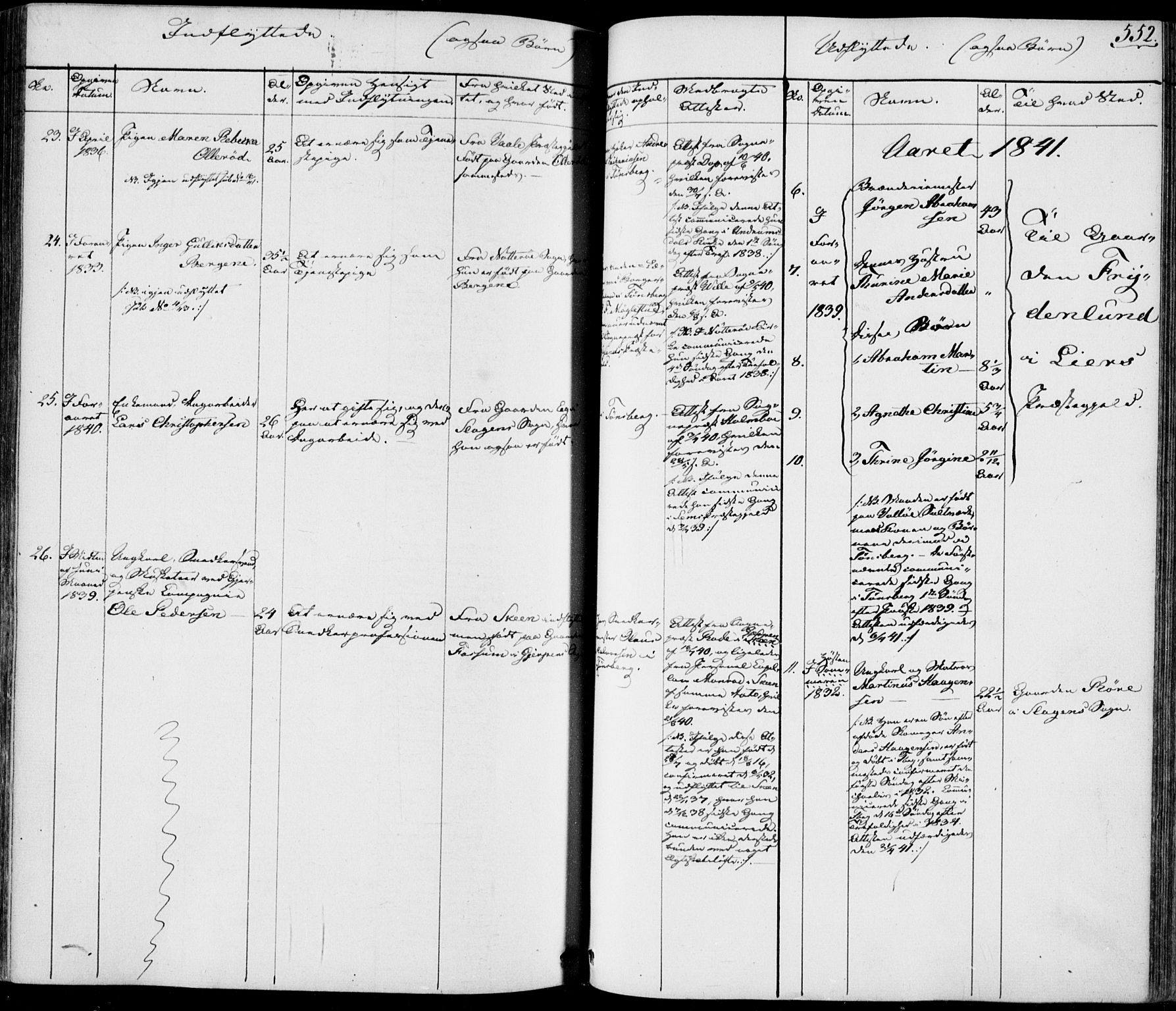 Tønsberg kirkebøker, AV/SAKO-A-330/F/Fa/L0006: Parish register (official) no. I 6, 1836-1844, p. 552