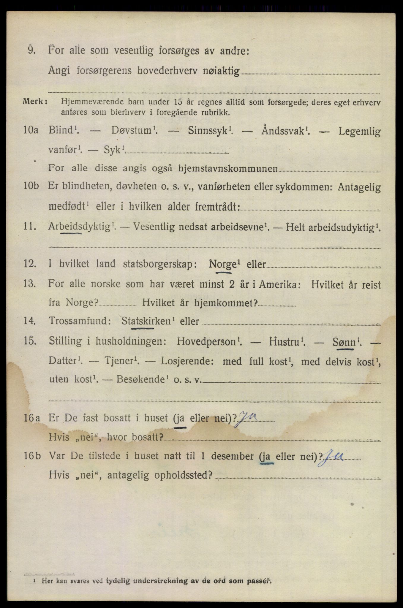 SAKO, 1920 census for Hurum, 1920, p. 7075