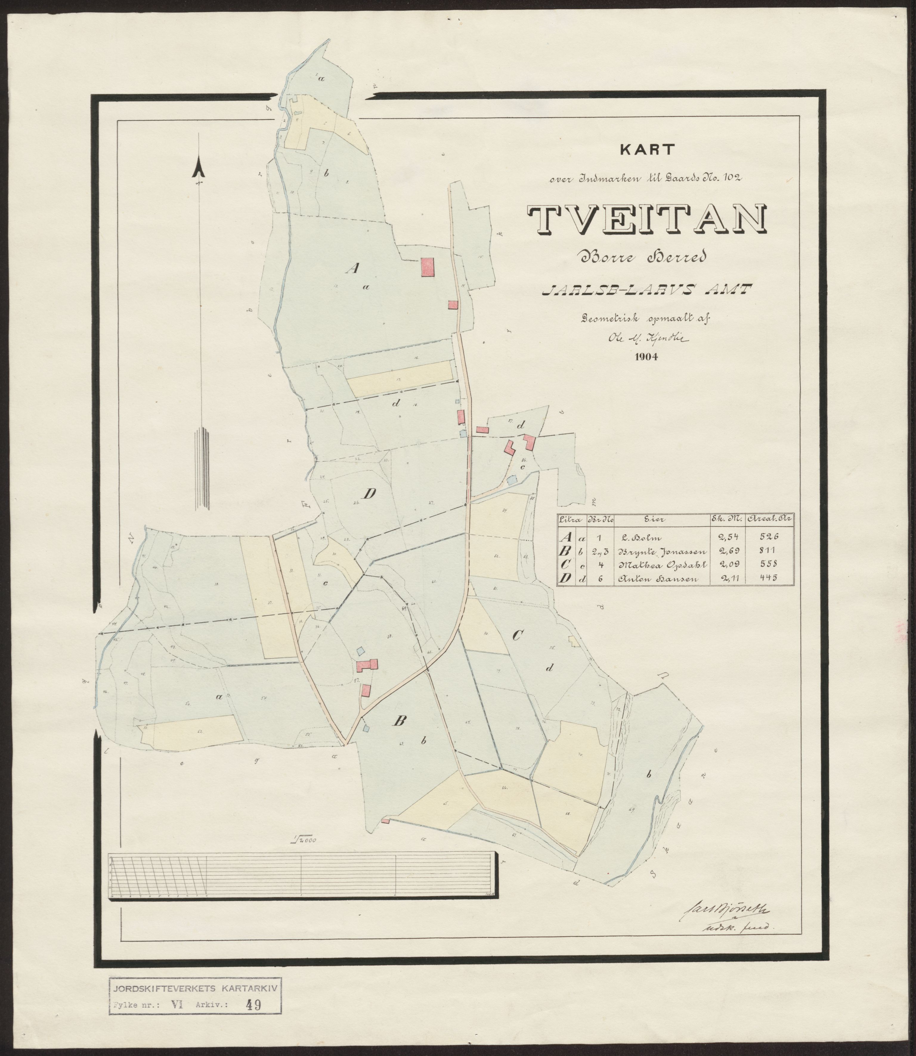 Jordskifteverkets kartarkiv, RA/S-3929/T, 1859-1988, p. 60